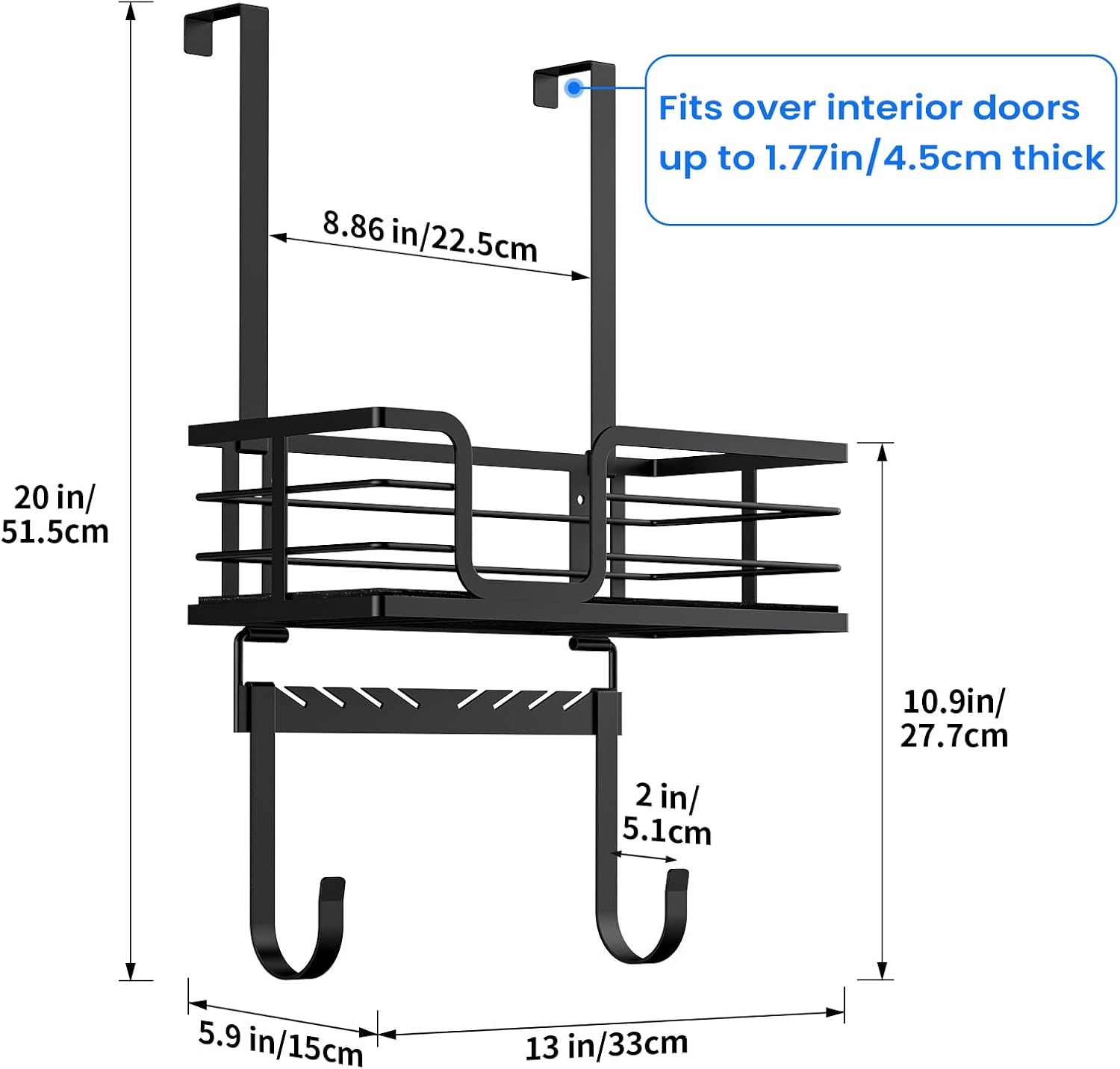 TJMOREE Wall Mount Ironing Board Hanger with Storage Shelf