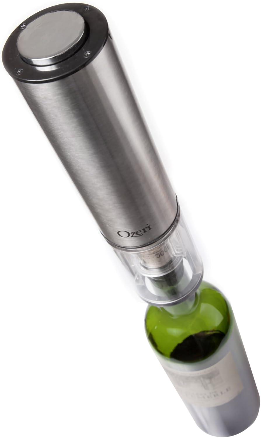 Ozeri Extravo Electric Wine Opener in Stainless Steel