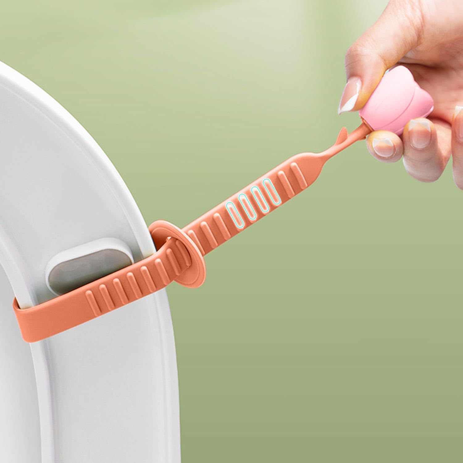 2 Pcs Silicone Toilet Lid Lifter Set Hygienic and Portable