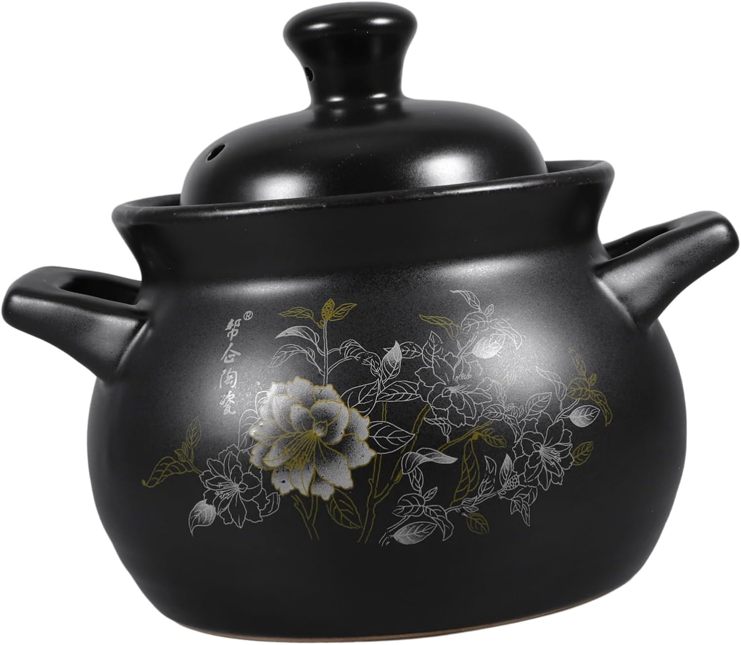 Hemoton 18L Ceramic Stockpot with Lid