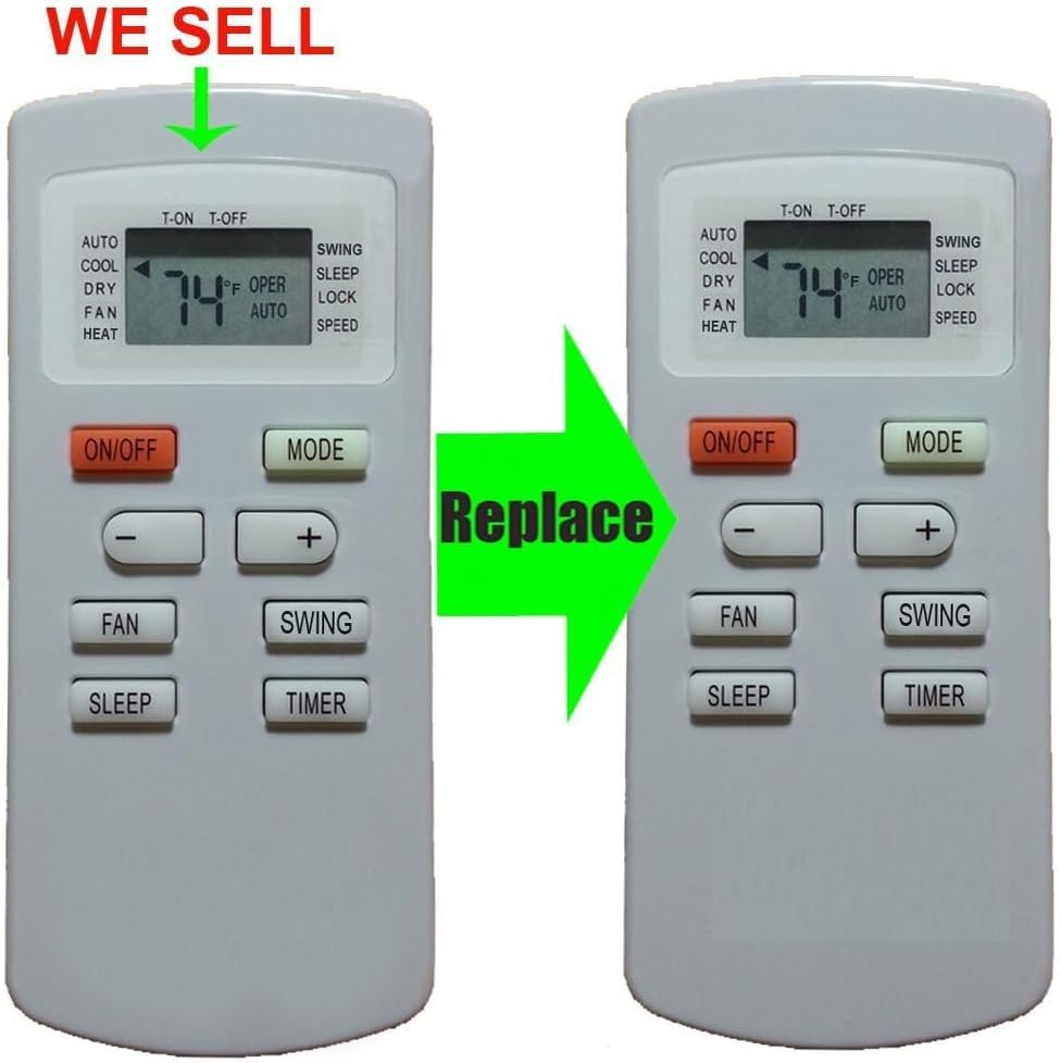 Replacement Remote Control for SoleusAir Air Conditioner YX1FF YX1F