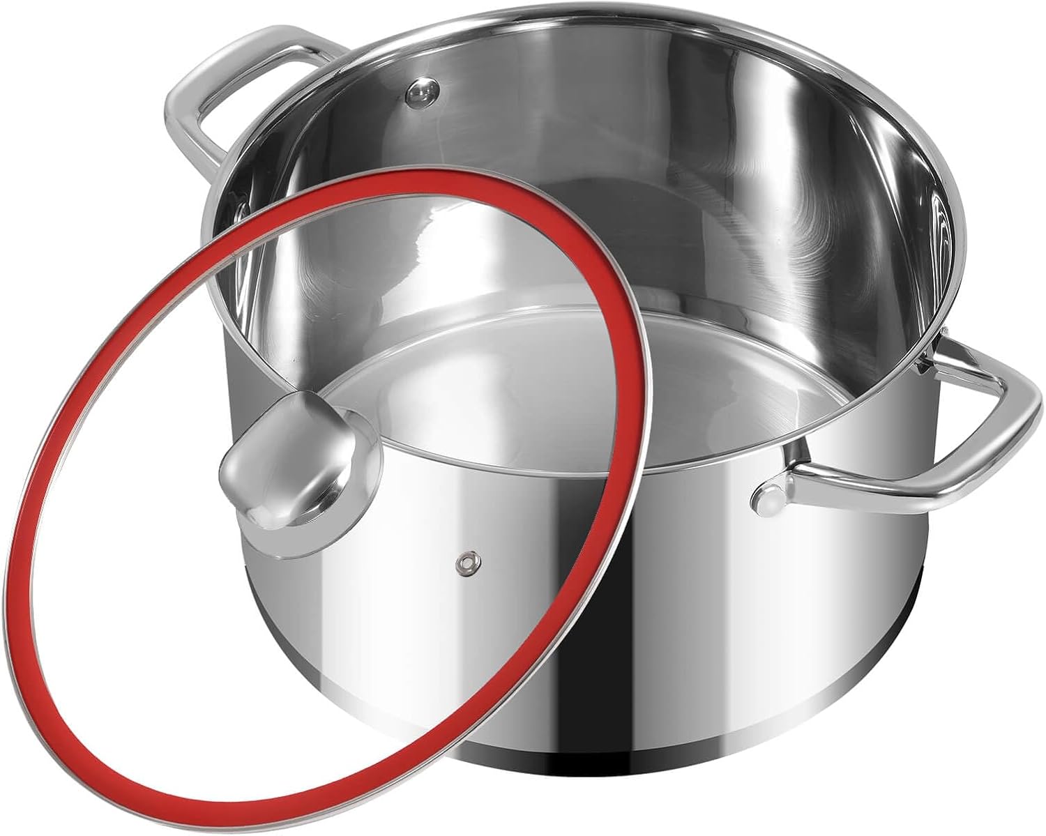 LEUGWAKN 10 Quart Stainless Steel Stock Pot With Lid