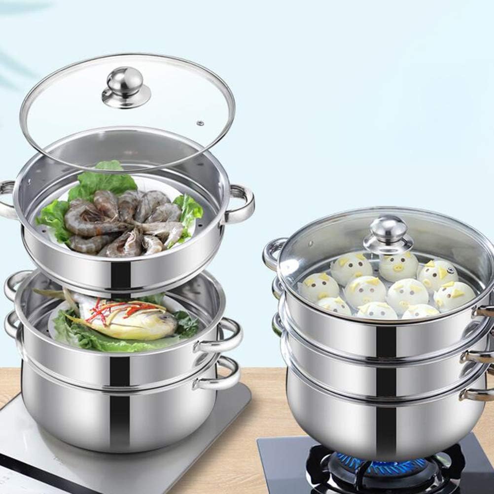 BESTonZON 4 Tier Stainless Steel Steamer Pot