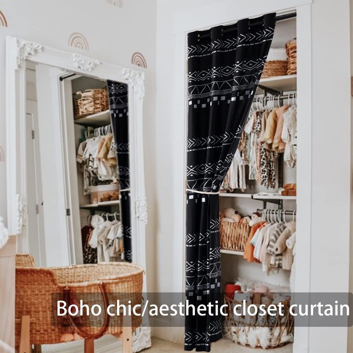 XTMYI Door Curtains 80 Inch Blackout Privacy Panel