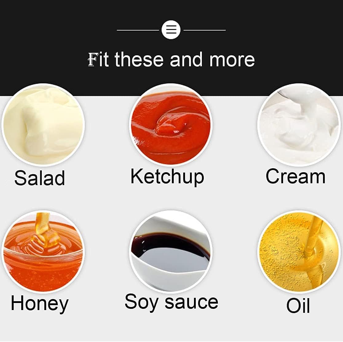 CONDRA FIELD Condiment Squeeze Bottles 3Pcs 135oz