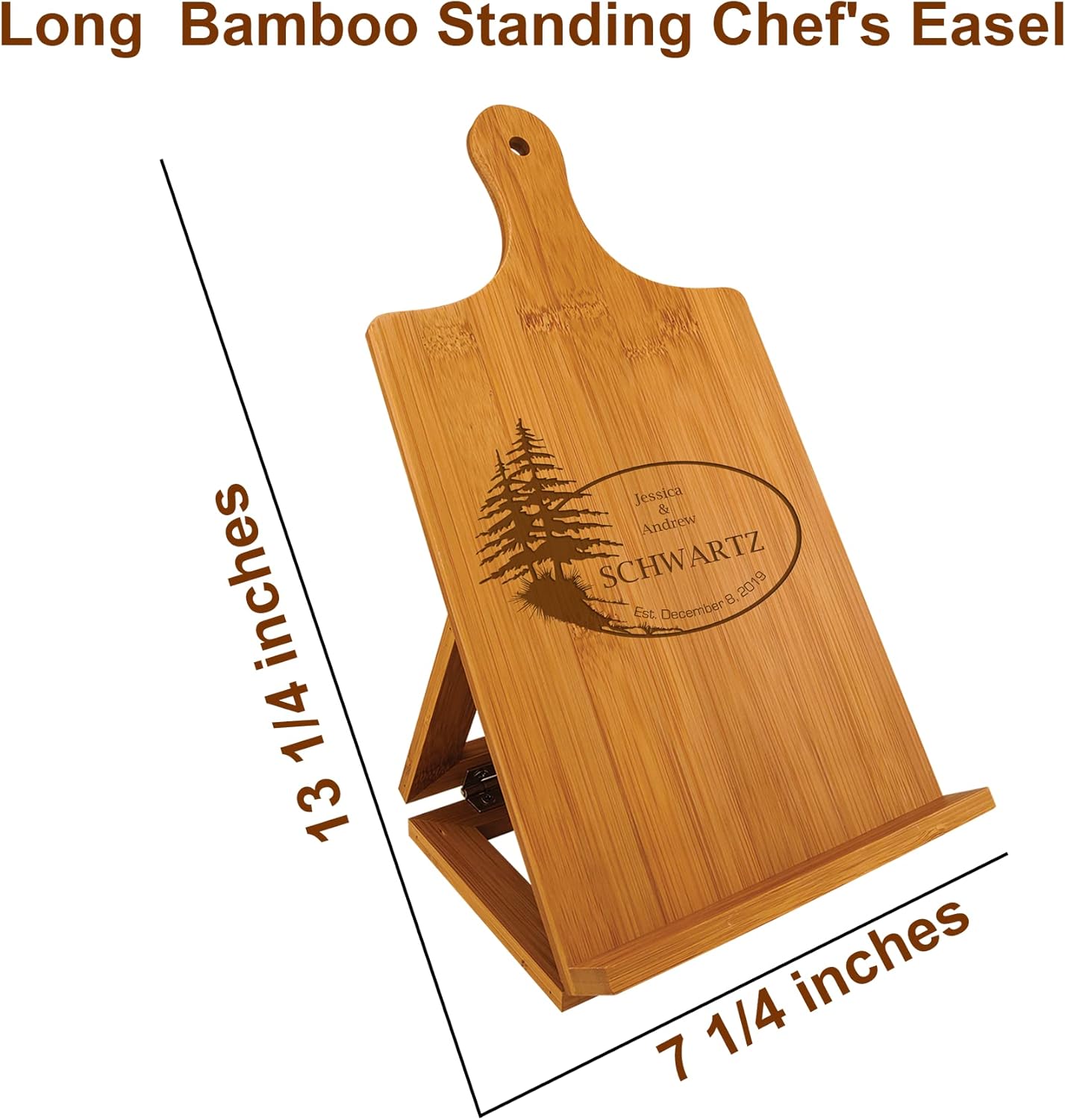 Custom Bamboo Chef Easel for Kitchen Use