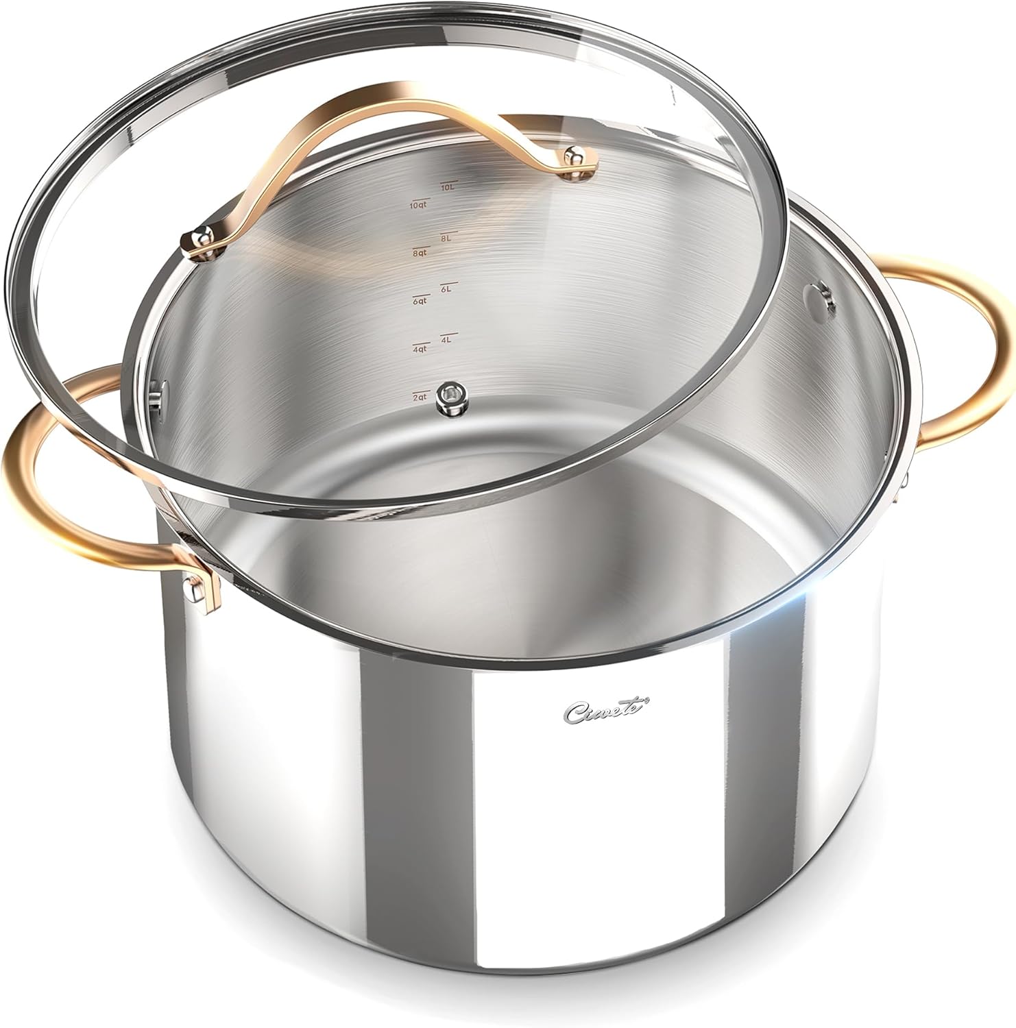 Ciwete Stock Pot 8 Quart 12 Quart