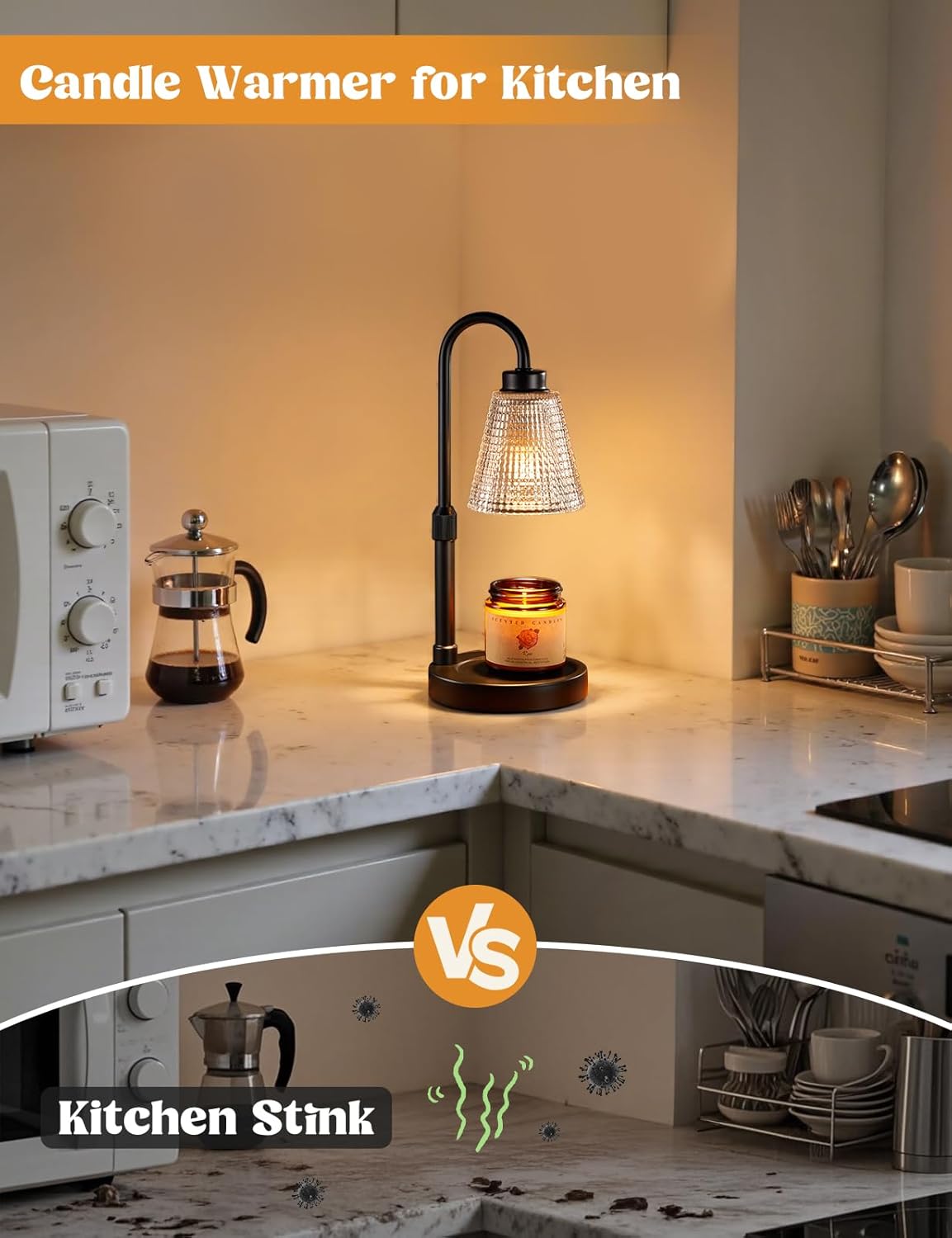 Innqoo Flame-Free Candle Warmer Lamp with Timer