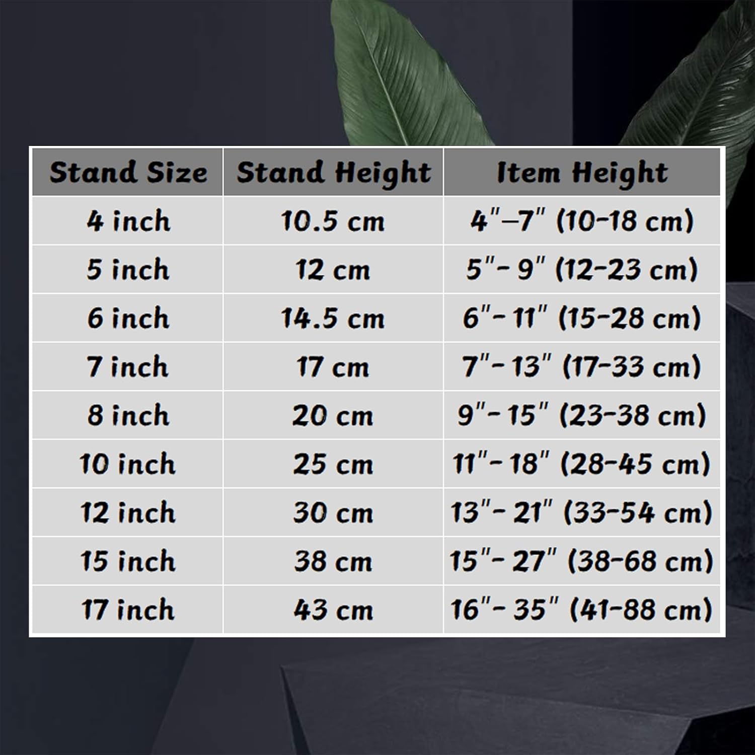 Artliving 2 Pack 12 Inch Iron Plate Stand Display