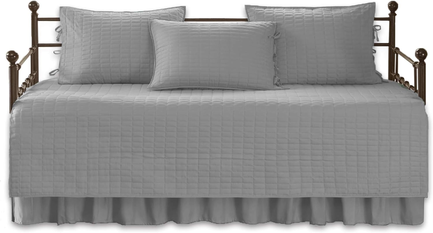 Comfort Spaces Daybed Cover Set Kienna Grey 75x39 5 Piece