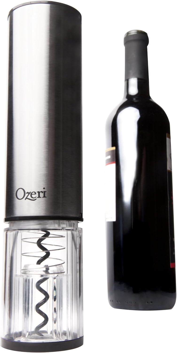 Ozeri Extravo Electric Wine Opener in Stainless Steel