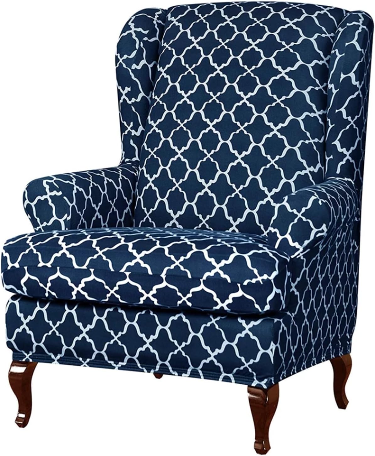 Eco-Ancheng 2 Piece Wingback Chair Slipcover