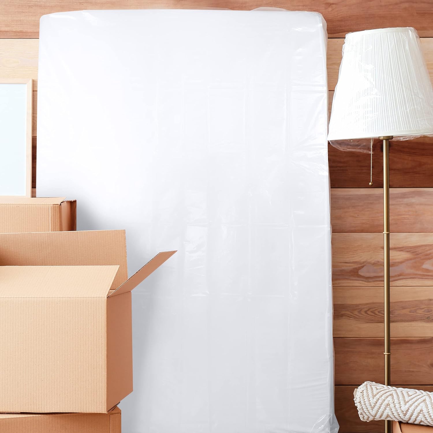 Utopia Home Queen Mattress Cover 2 Pack 4 Mil Plastic