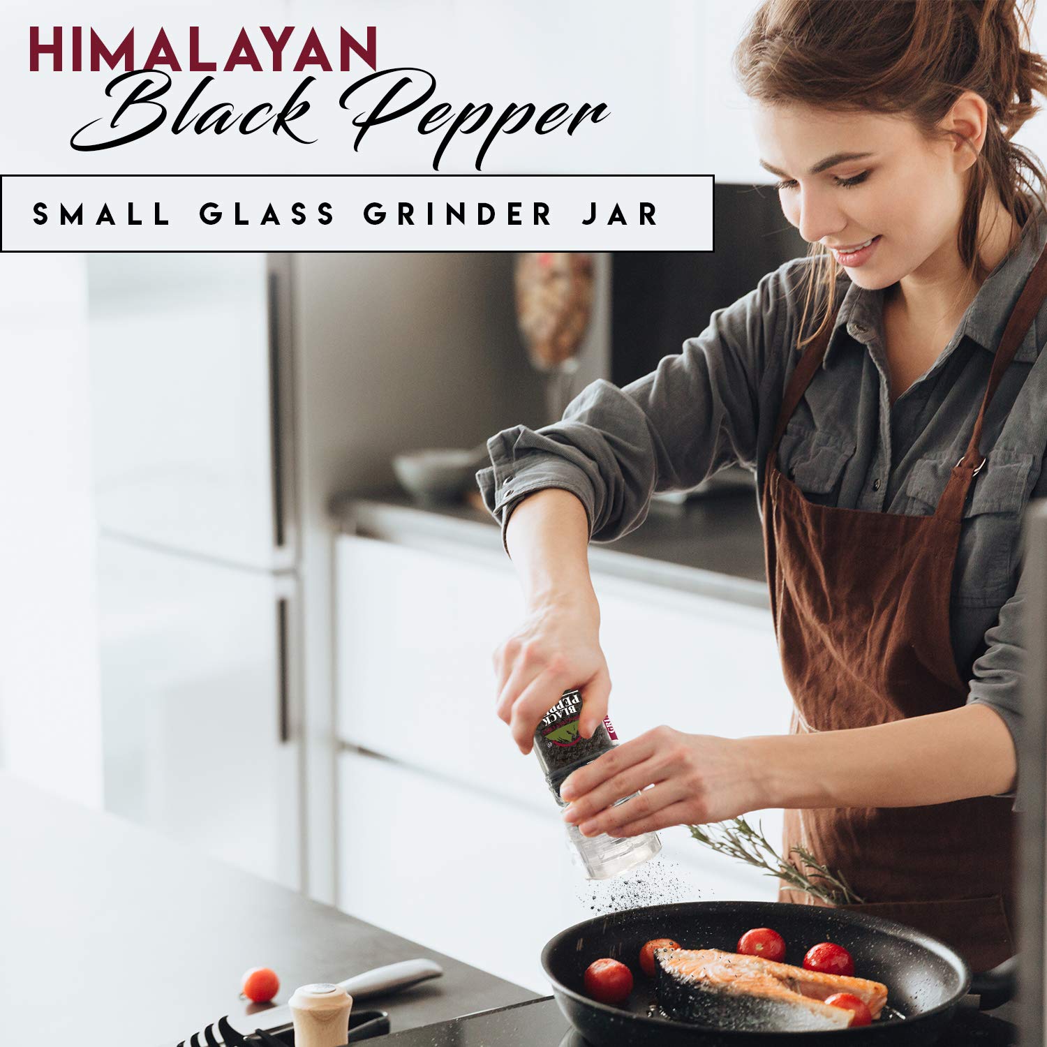Himalayan Chef Himalayan Pink Salt and Black Pepper Grinder Set