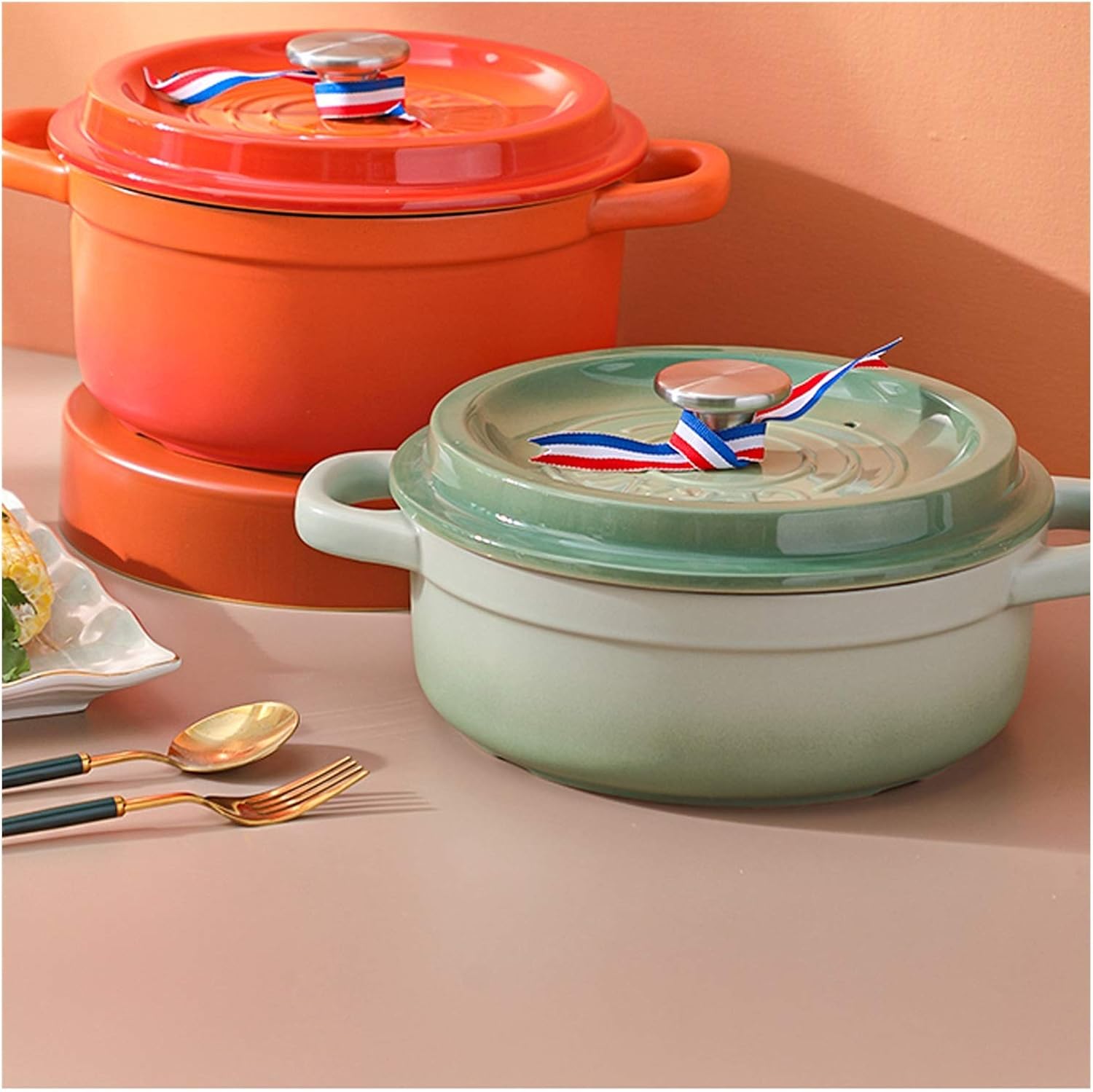 SISWIM 3L Premium Ceramic Casserole with Lid