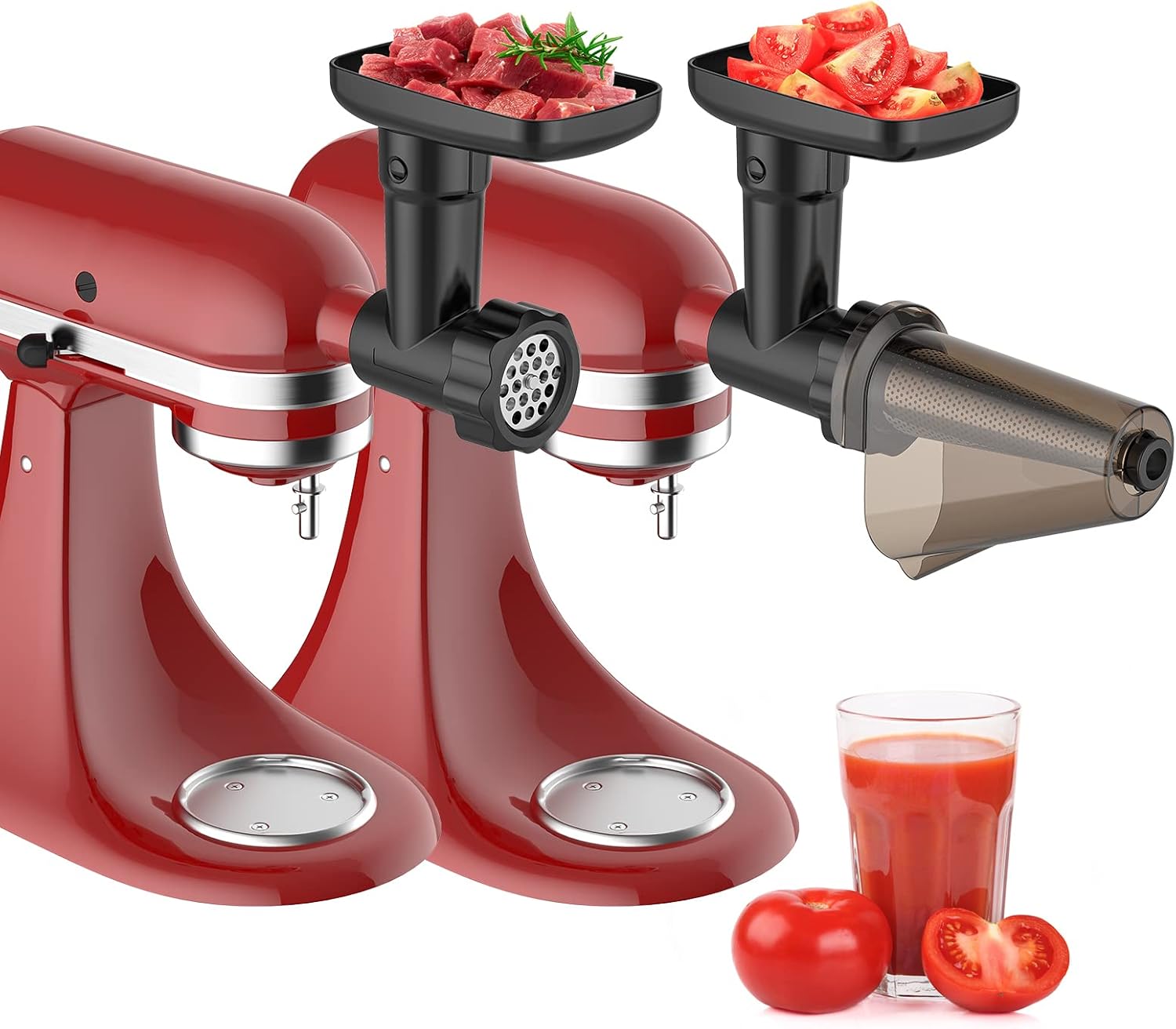 InnoMoon Fruit Vegetable Strainer and Meat Grinder for Kitchenaid Stand Mixer