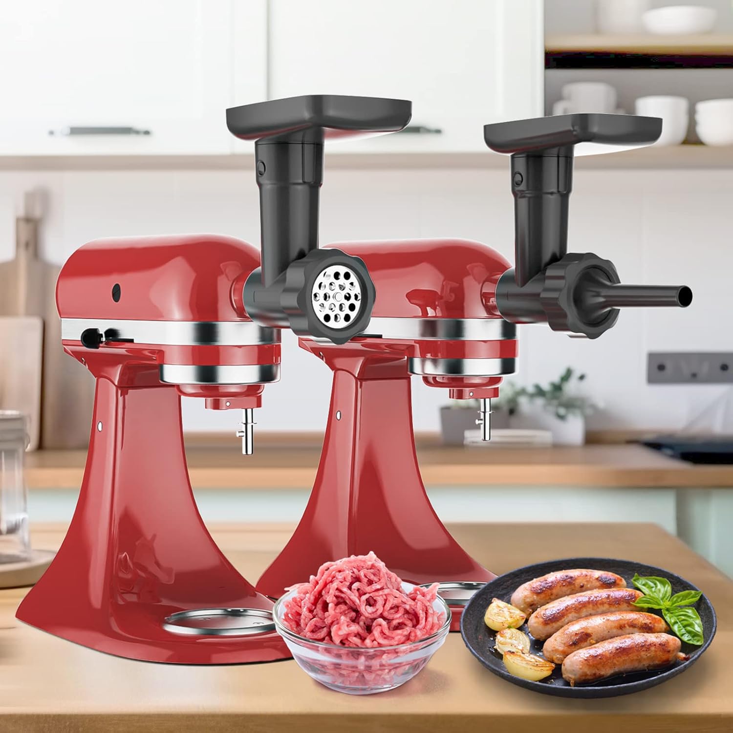 InnoMoon Fruit Vegetable Strainer and Meat Grinder for Kitchenaid Stand Mixer