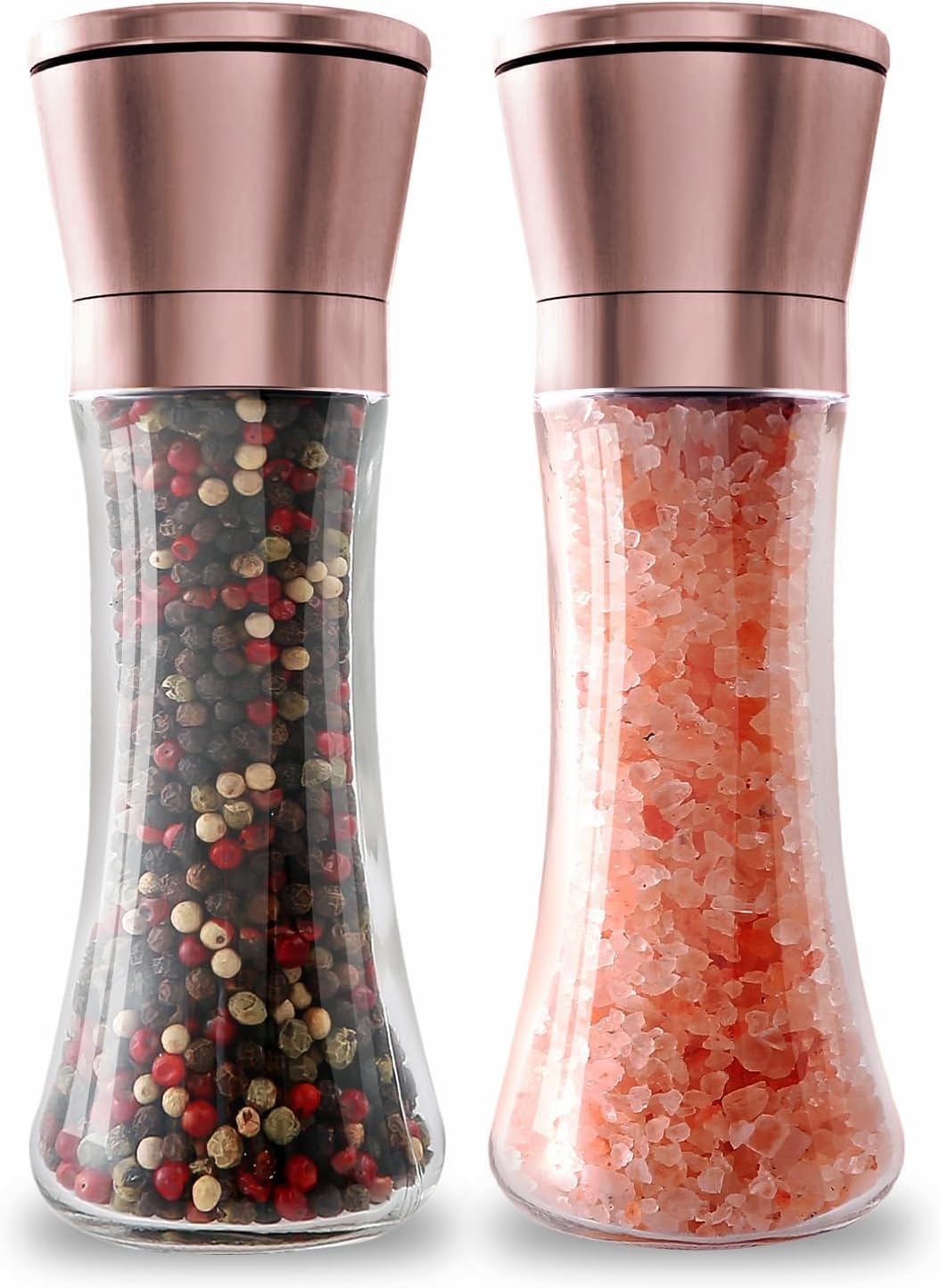 Bonris Salt and Pepper Grinder Set with Adjustable Coarseness