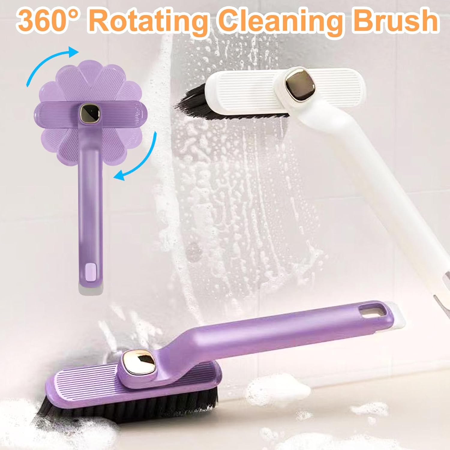 4 PCS Multi-Function Crevice Brush Kit for Kitchen and Bathroom Cleaning
