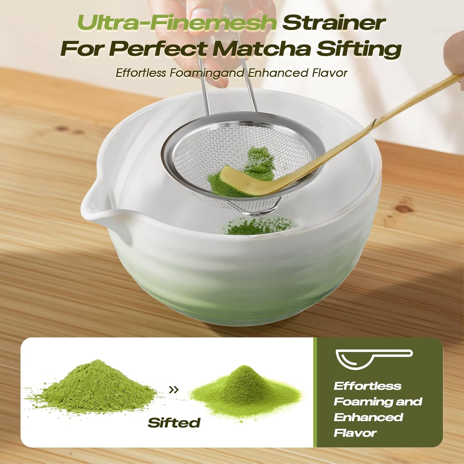Geyphug 8-Piece Matcha Set with Bowl and Whisk