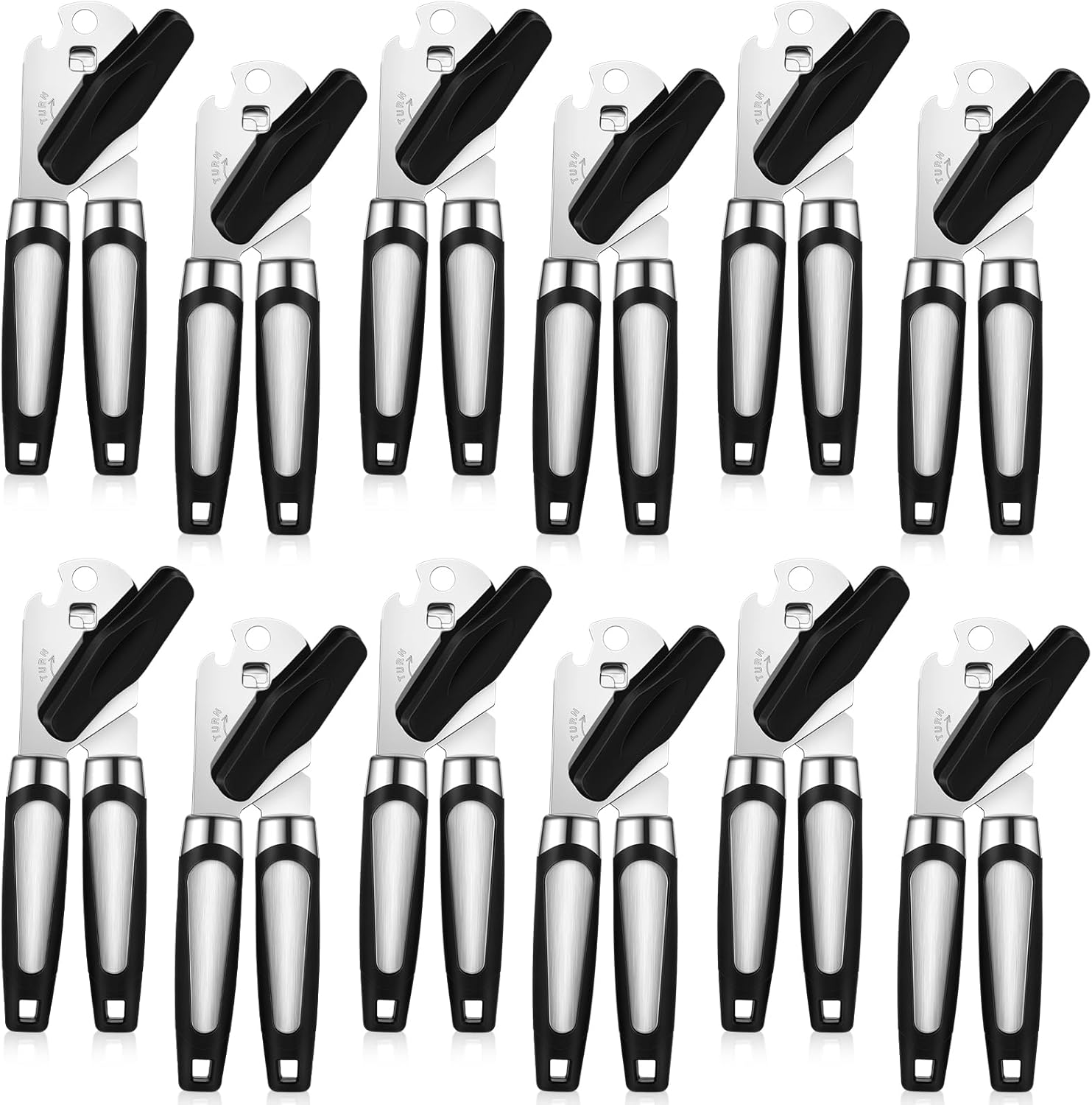 Gisafai 12 Pcs Manual Can Opener with Large Knob