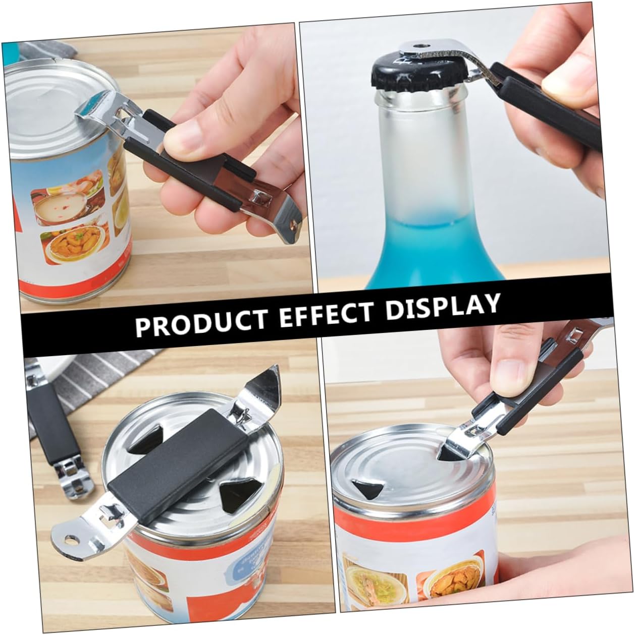 4pcs Manual Can Opener Bottle Opener Kit