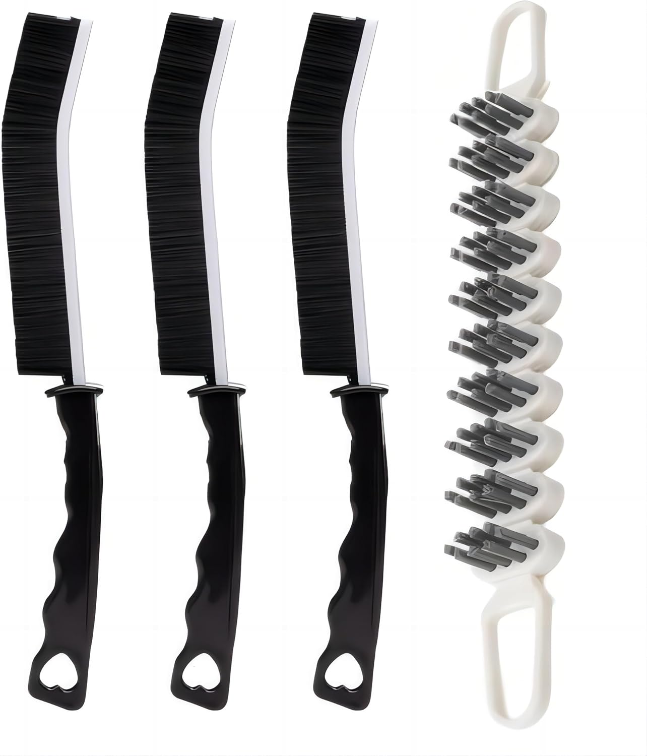 POPGIO Crevice Flexible Cleaning Brush Set 4 Pcs