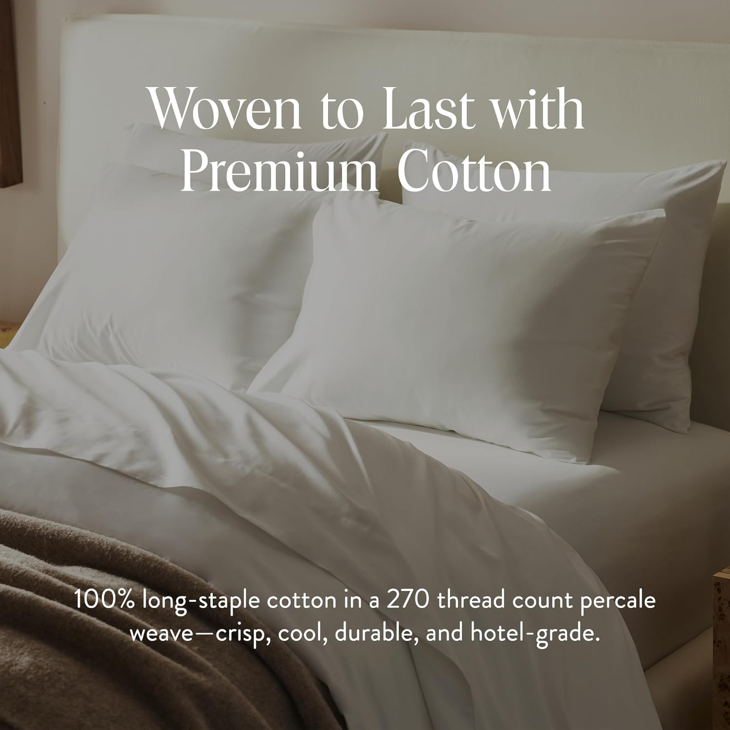 Brooklinen Luxury Percale Duvet Cover White