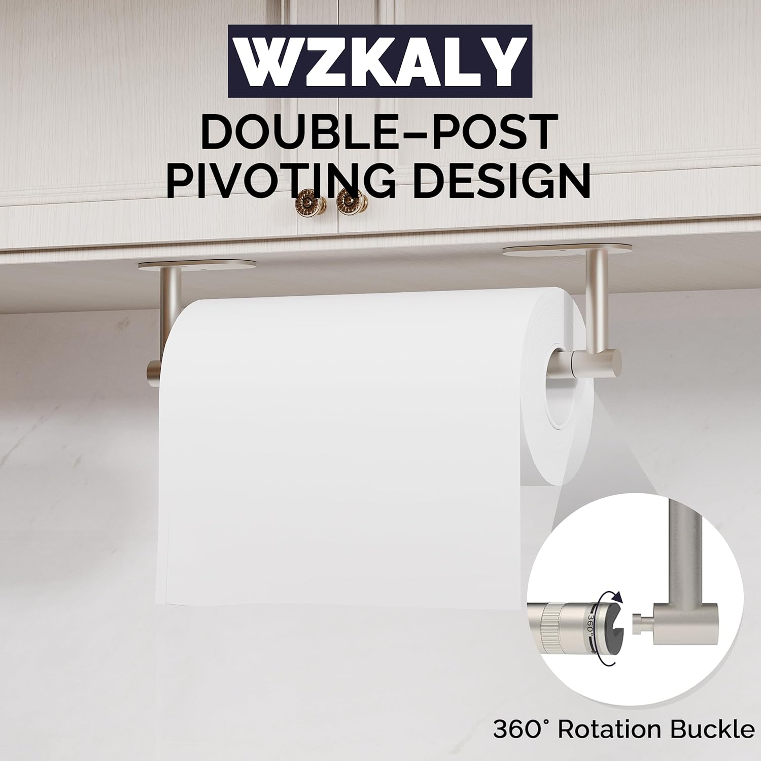 SUS304 Stainless Steel Paper Towel Holder Silver