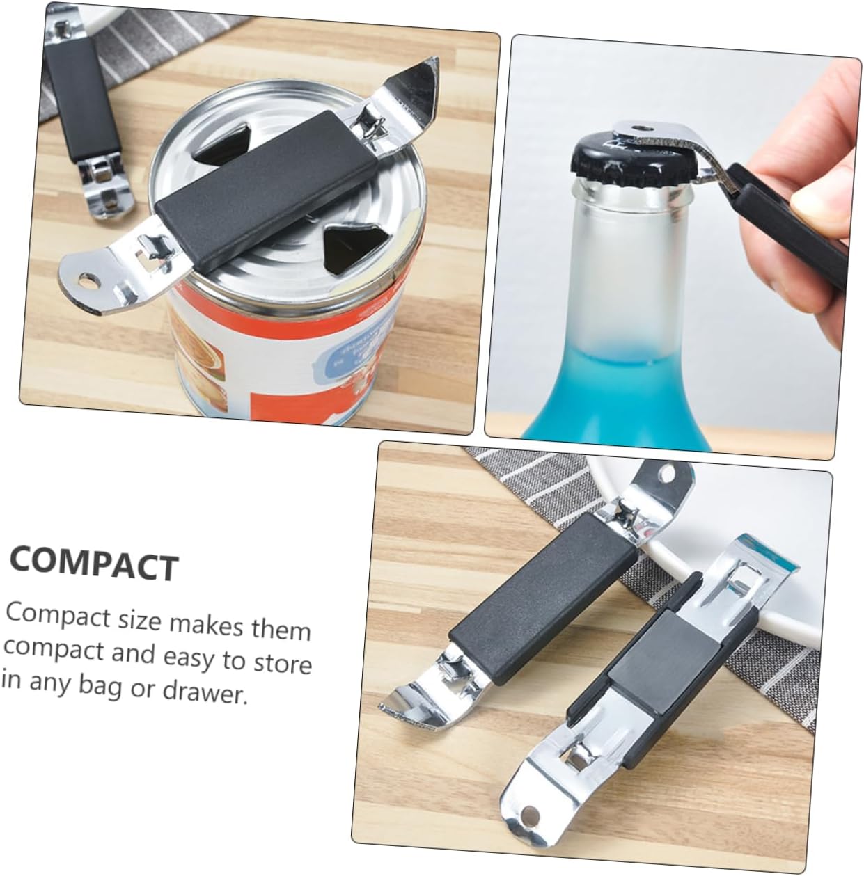 4pcs Manual Can Opener Bottle Opener Kit