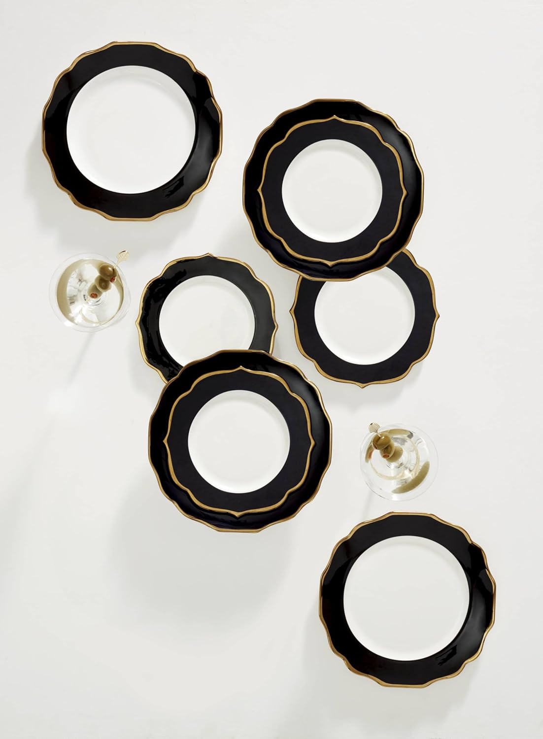Lenox Contempo Luxe Dinner Plates Set of 4 Black