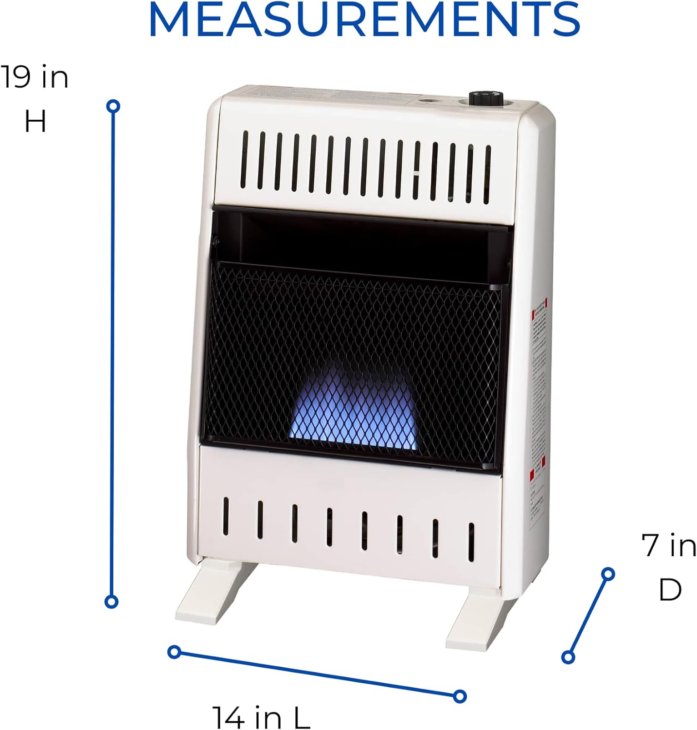 ProCom ML100TBA-B Ventless Propane Blue Flame Space Heater