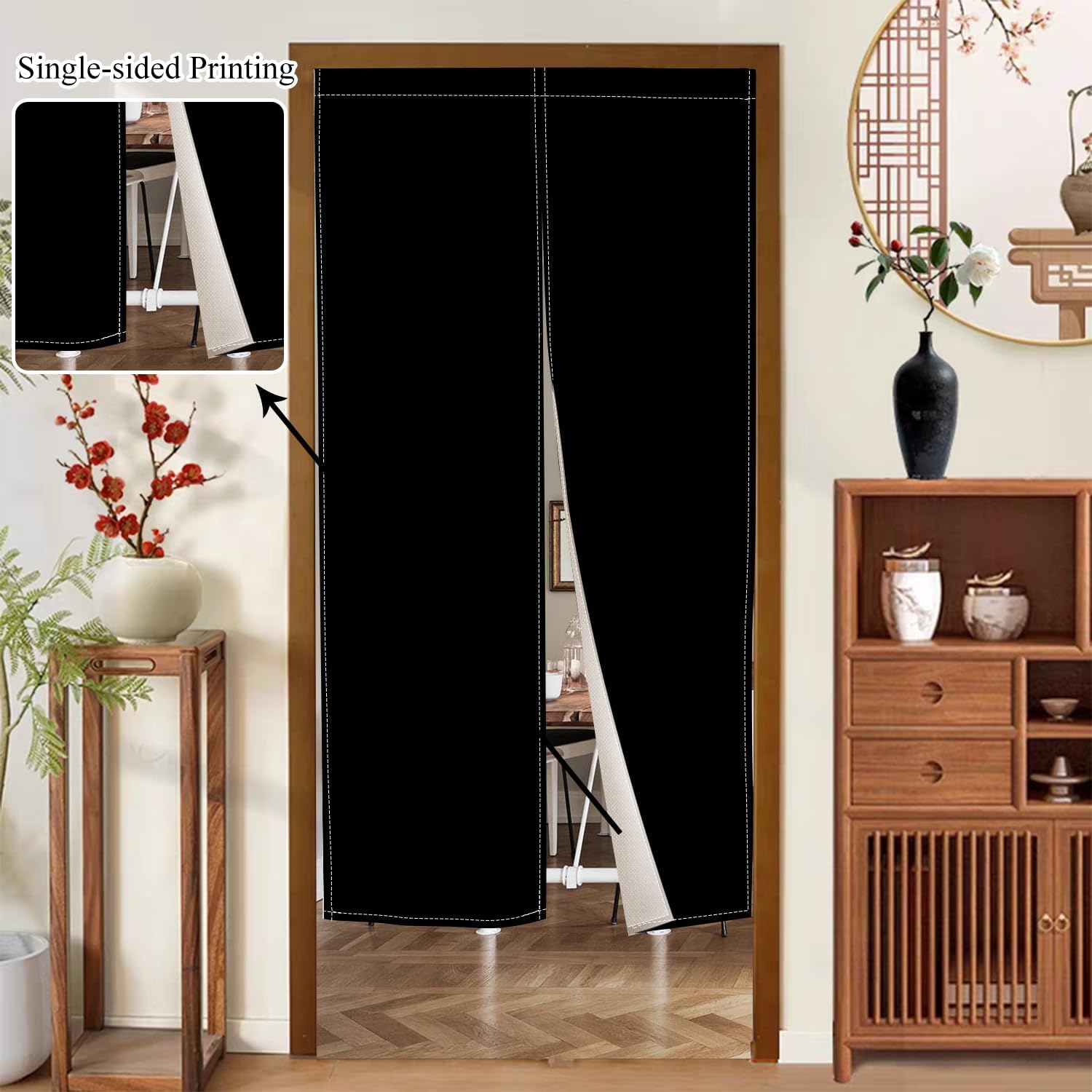 Long Japanese Door Curtain Noren for Privacy
