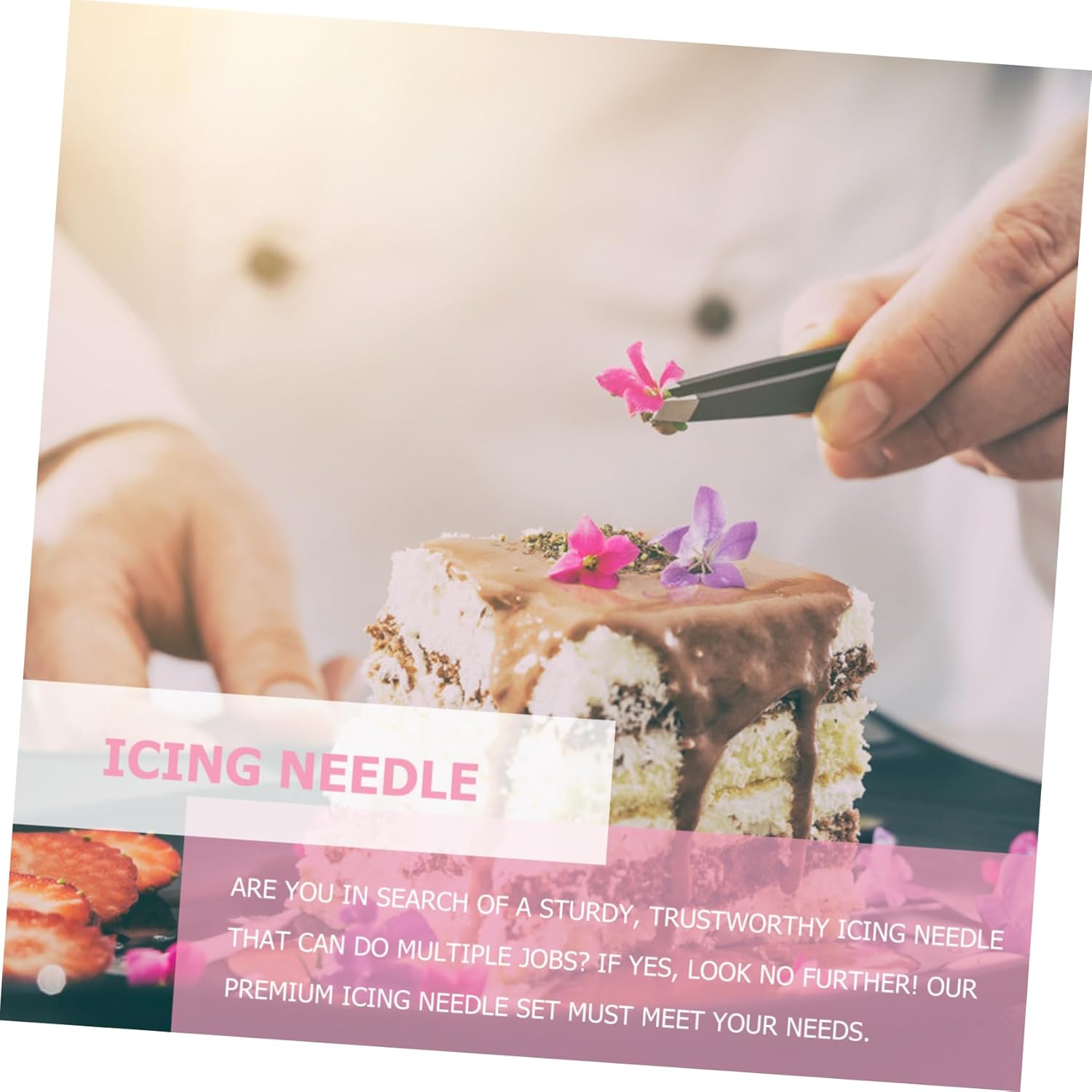 SHOWERORO 6 Pcs Baking Icing Needle Set