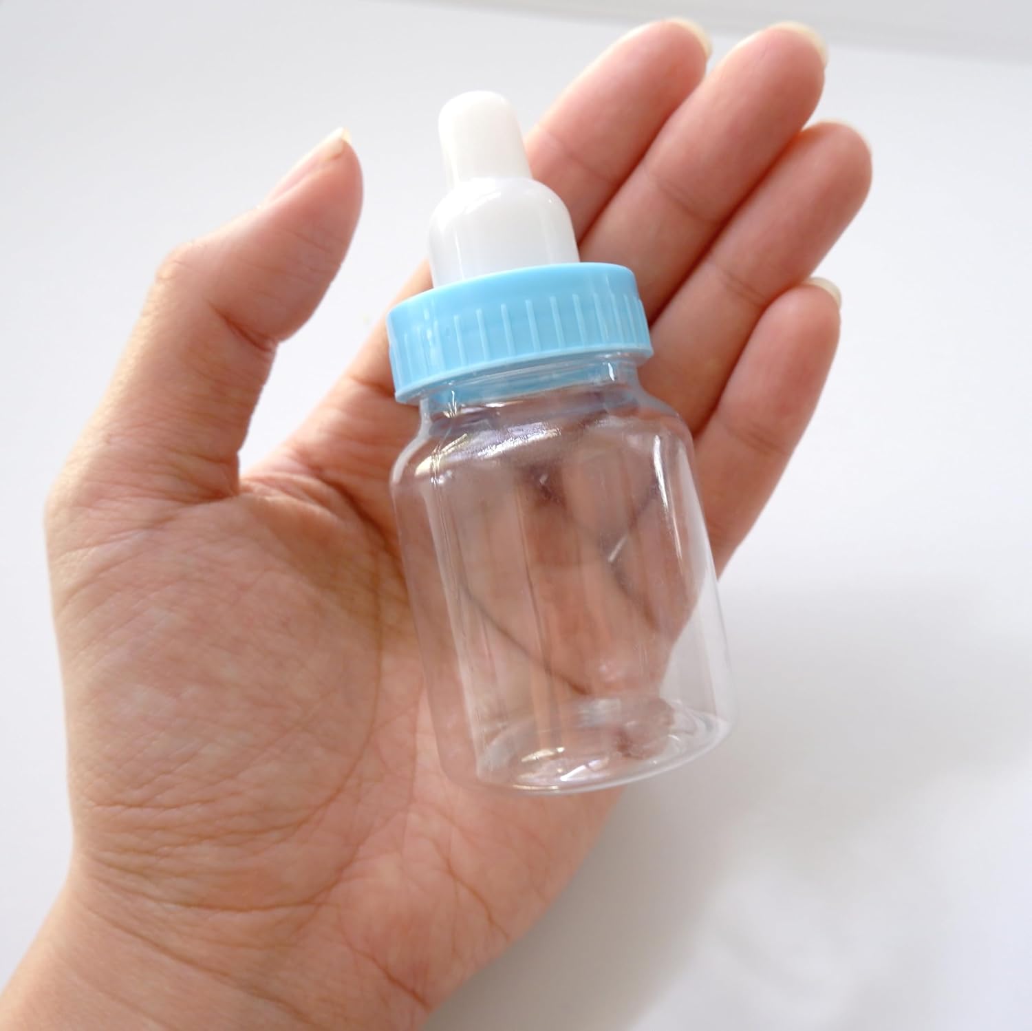 Baby Shower Favor - 36 Pack Mini Milk Bottle Blue Gift Bags