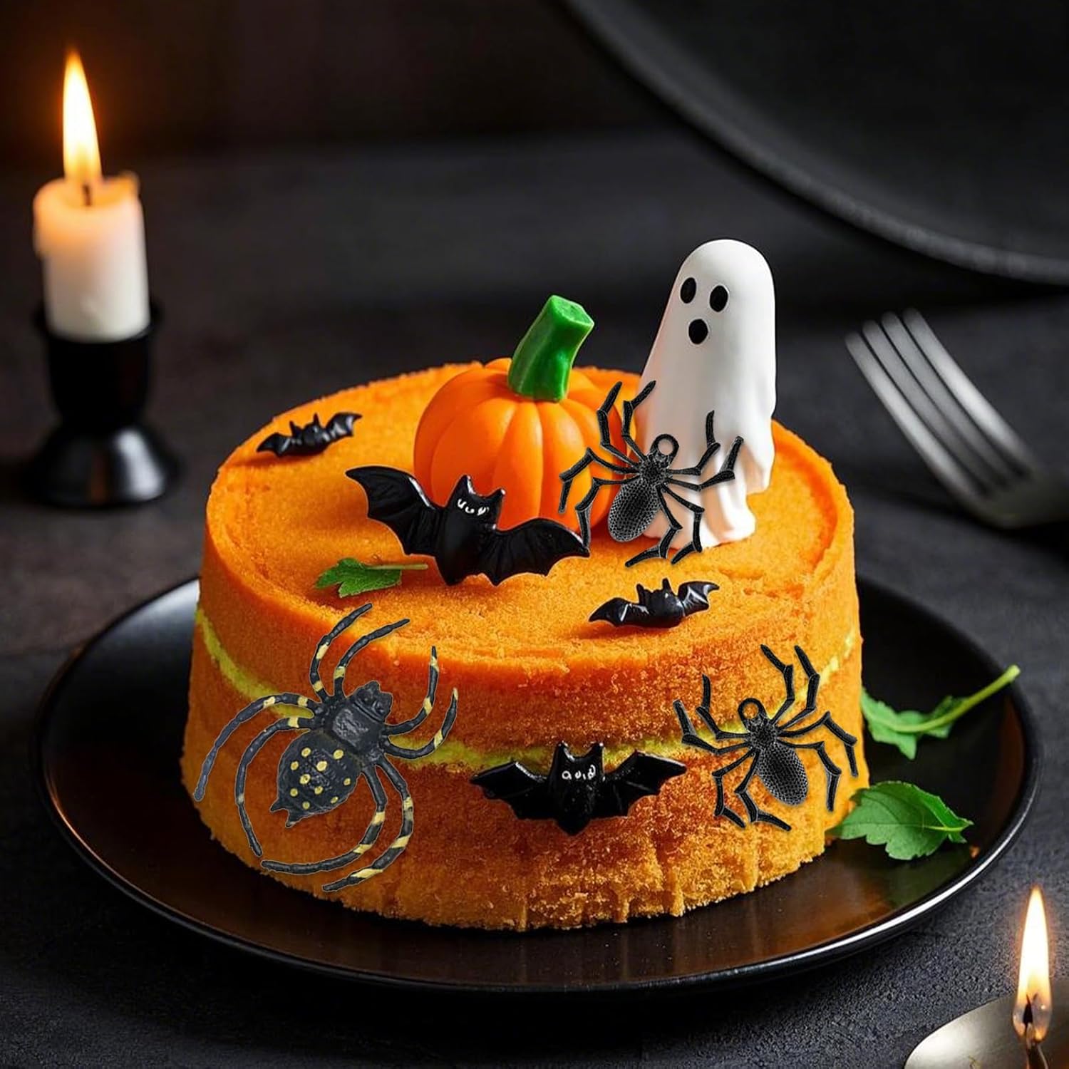 Spider Fondant Molds 2 Pcs Halloween Cake Decor Silicone