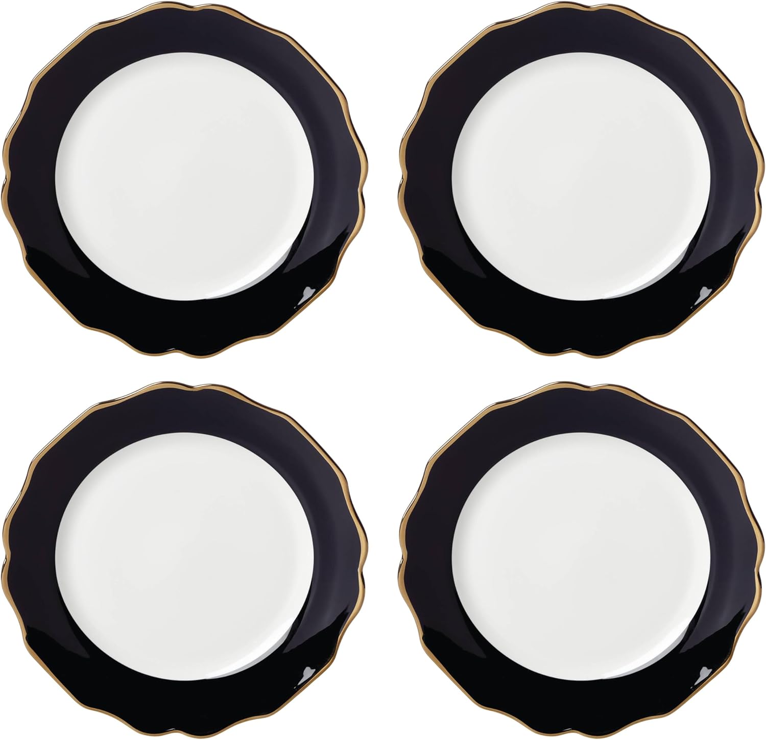 Lenox Contempo Luxe Dinner Plates Set of 4 Black