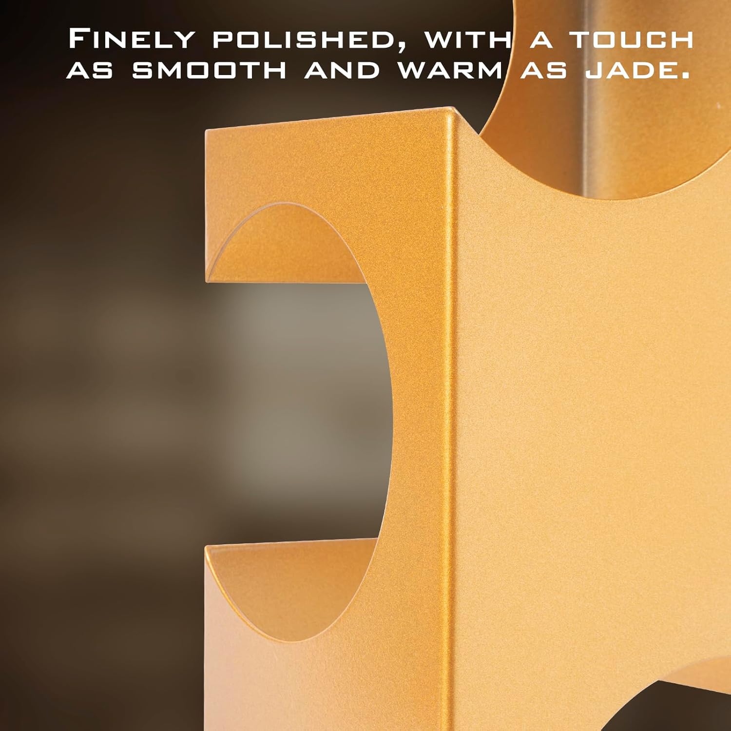 Modern Geometric Wine Rack for Kitchen Bar 4 Bottles