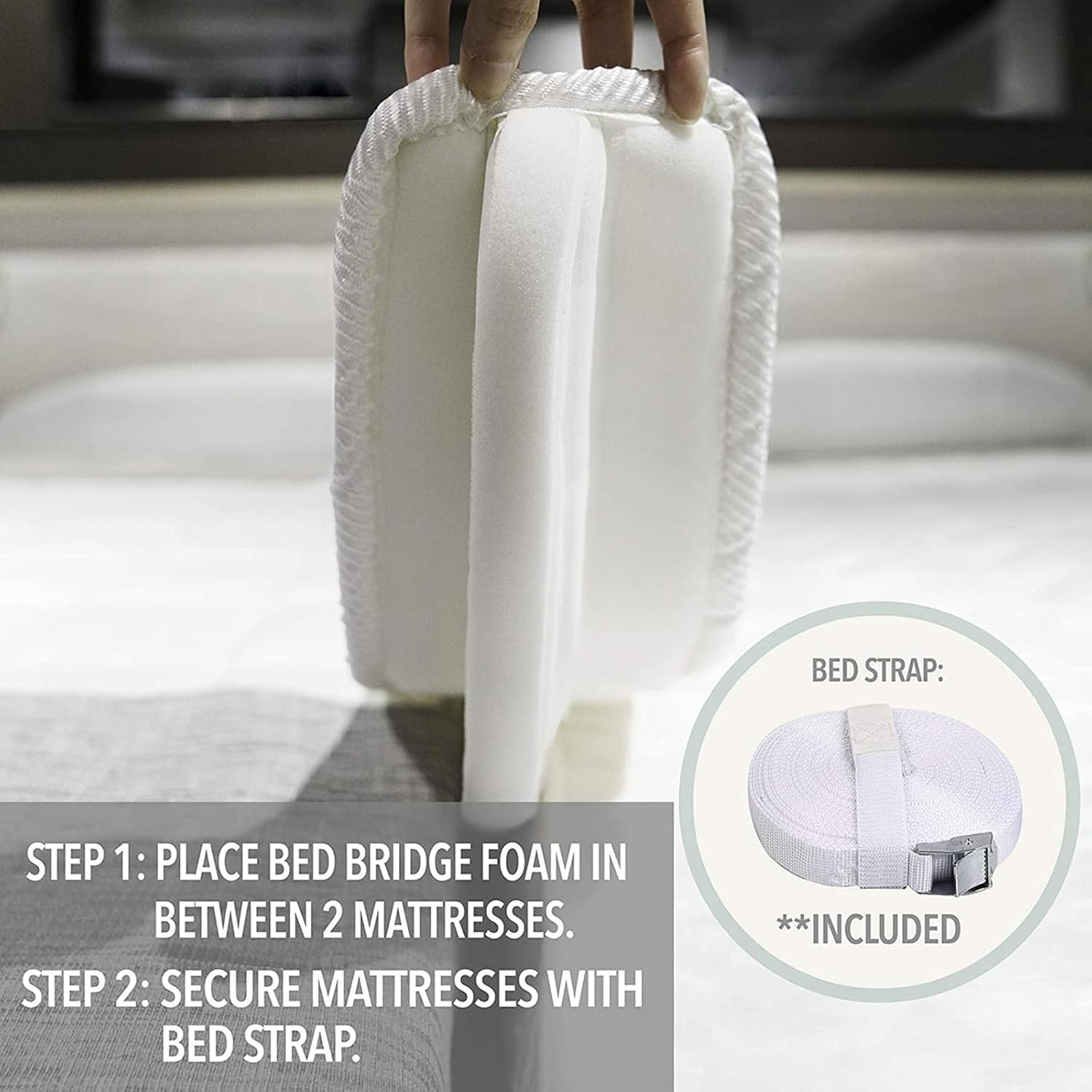Wide Bed Bridge for Twin to King Conversion