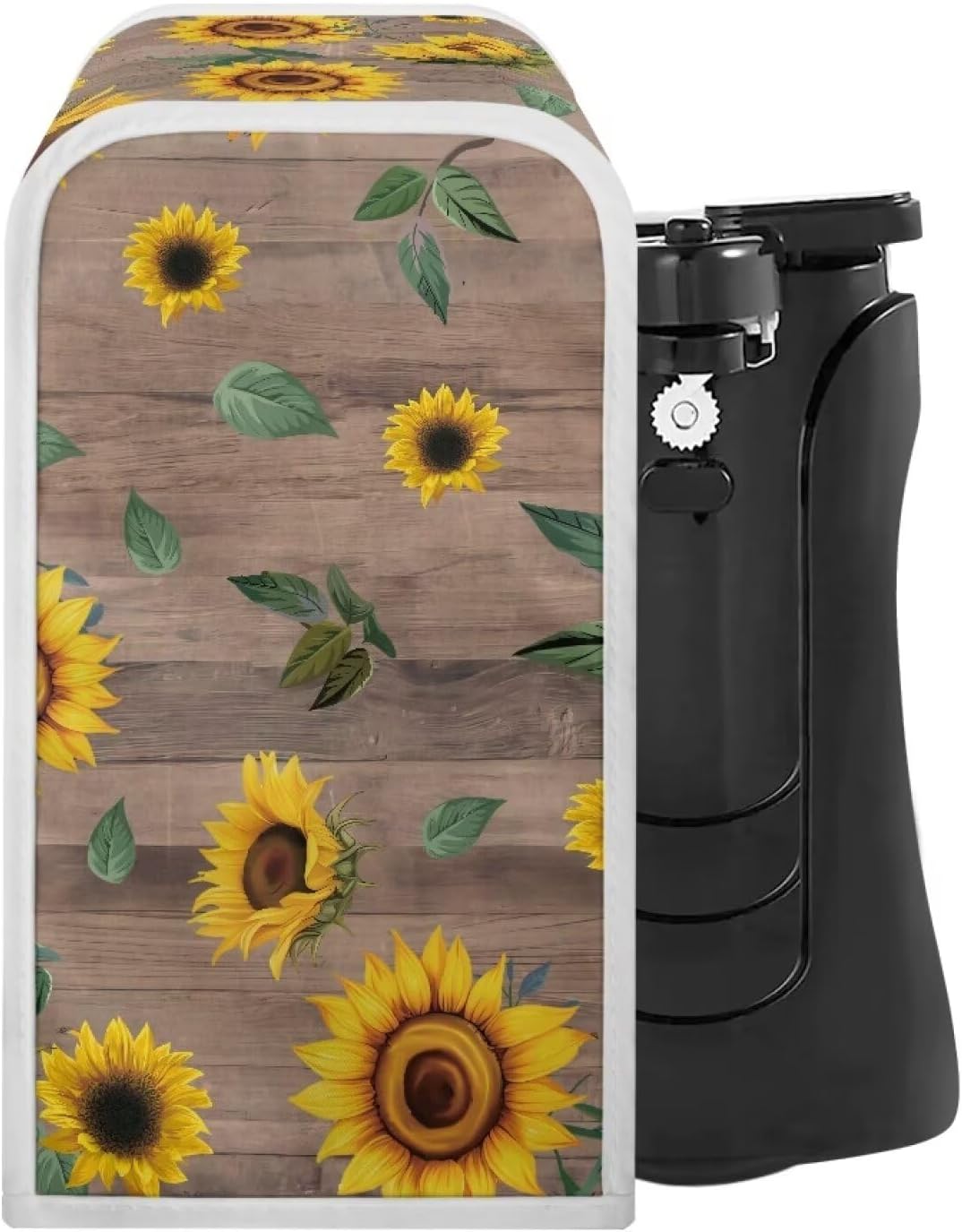 Wooden Sunflower Can Opener Dust Cover