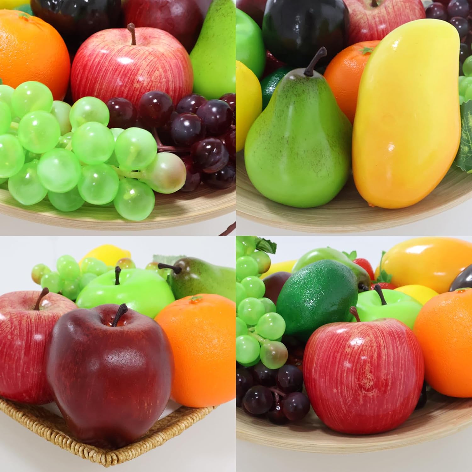 20 Pcs Realistic Fake Fruit Decoration Set