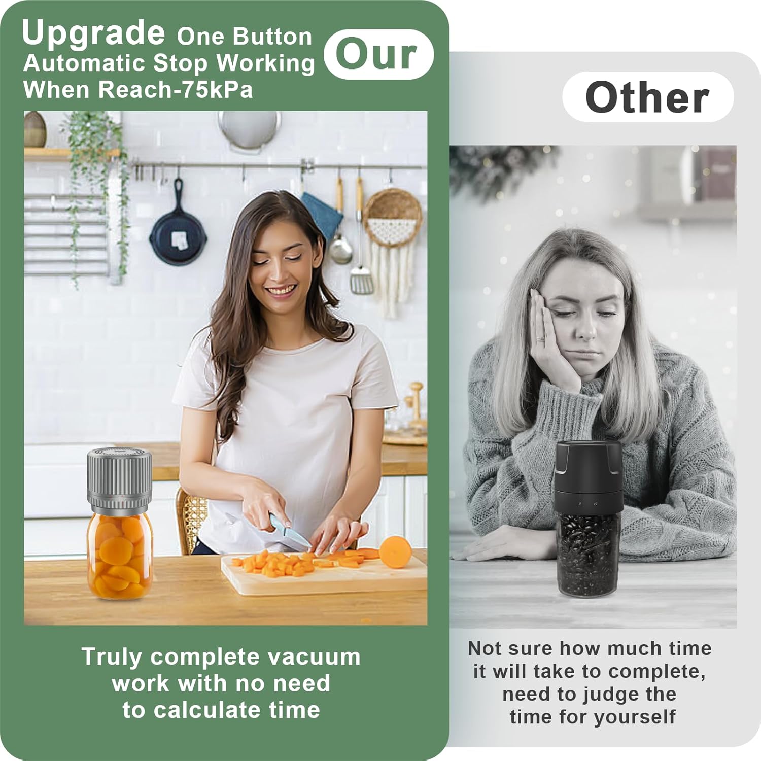 UNERVER M12 Auto Stop Electric Mason Jar Vacuum Sealer