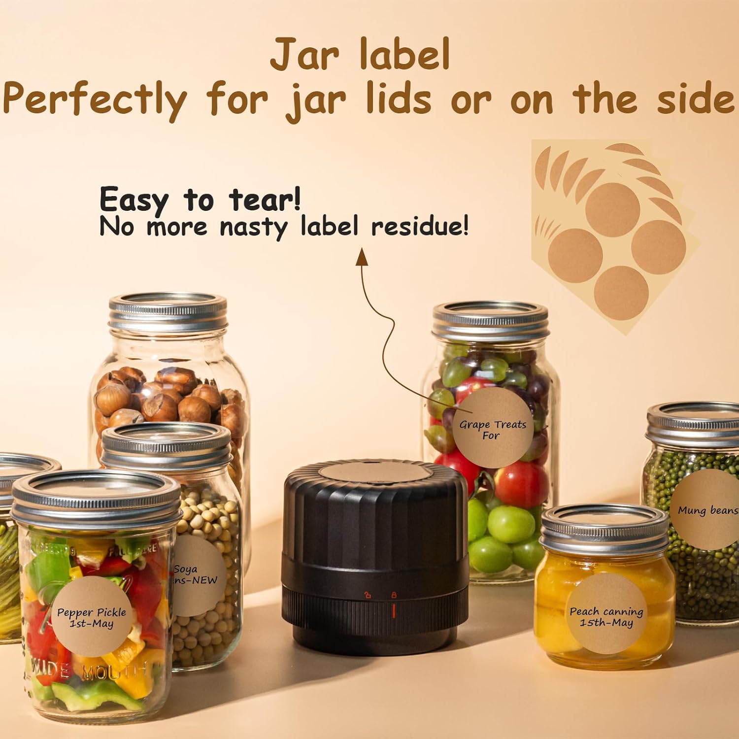 Fully Automatic Mason Jar Vacuum Sealer Kit