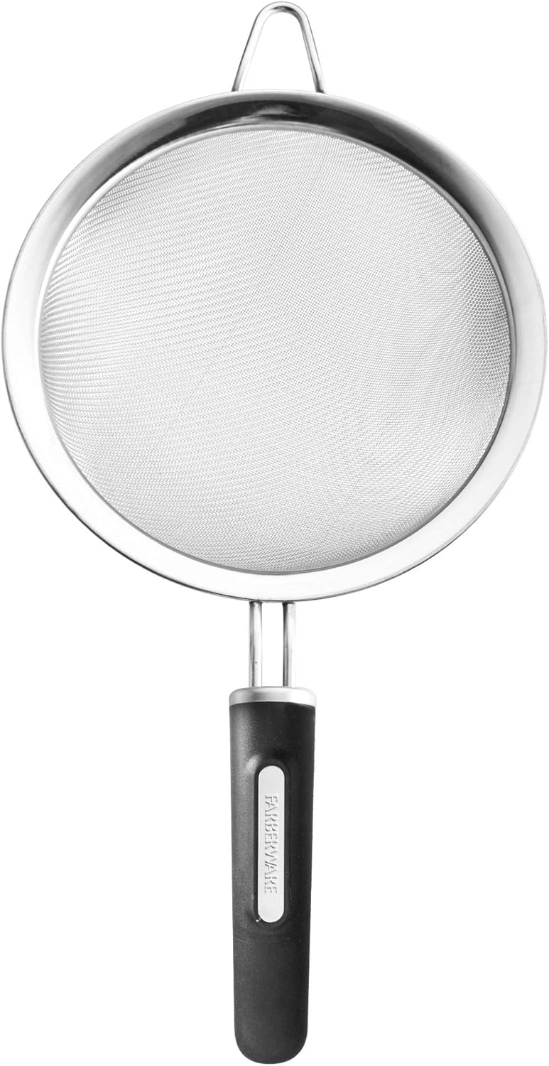 Farberware Professional Food Strainer Sieve Colander 7-Inch Black