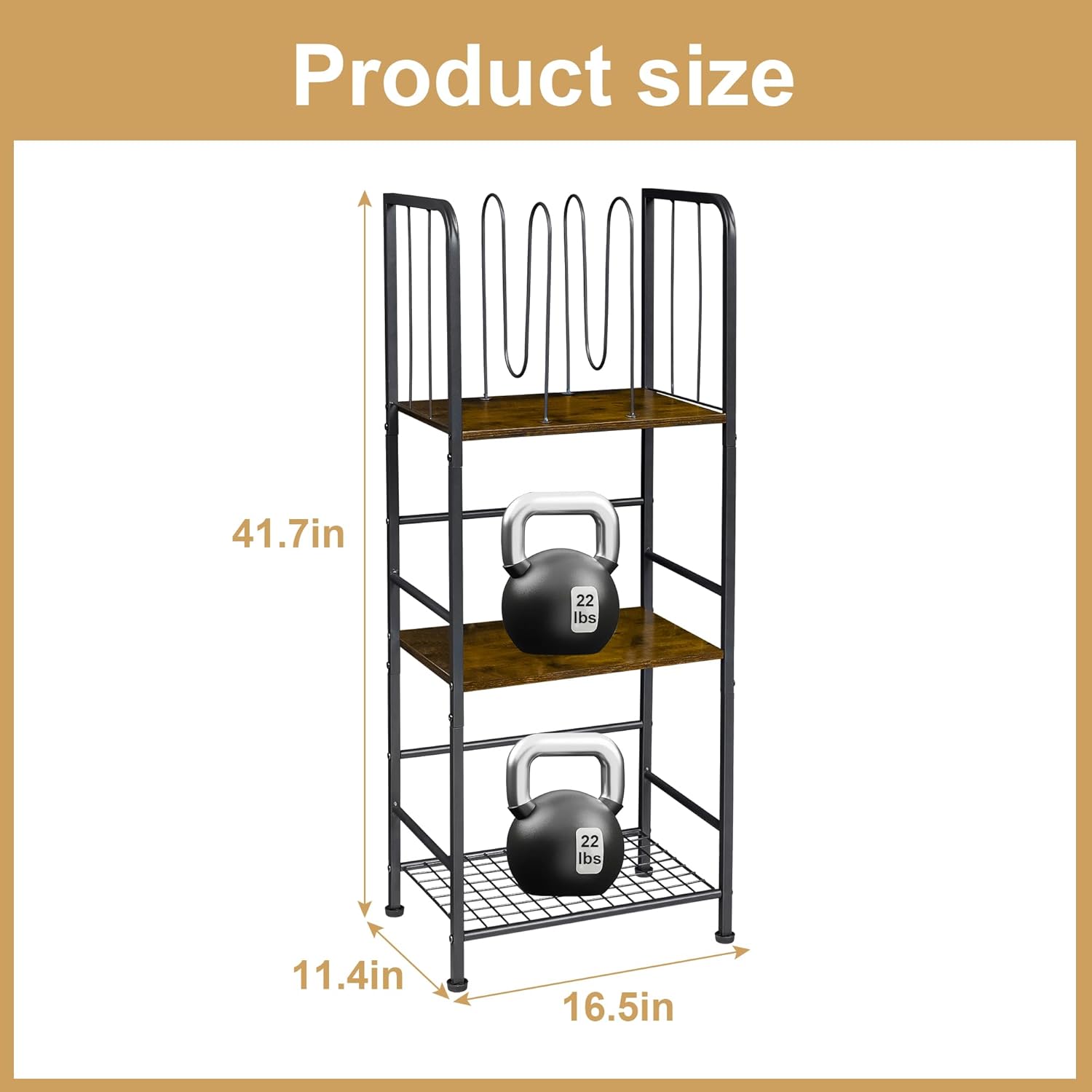 Durable 3-Tier Metal Towel Rack for Bathroom and Pool
