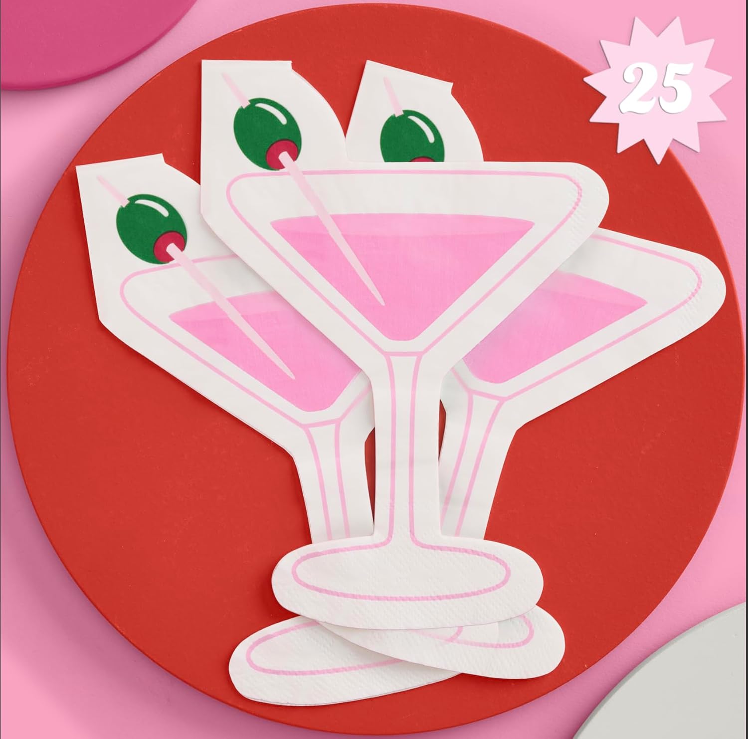 Xo Fetti Dirty Martini Napkins - 25pcs 3-ply Set