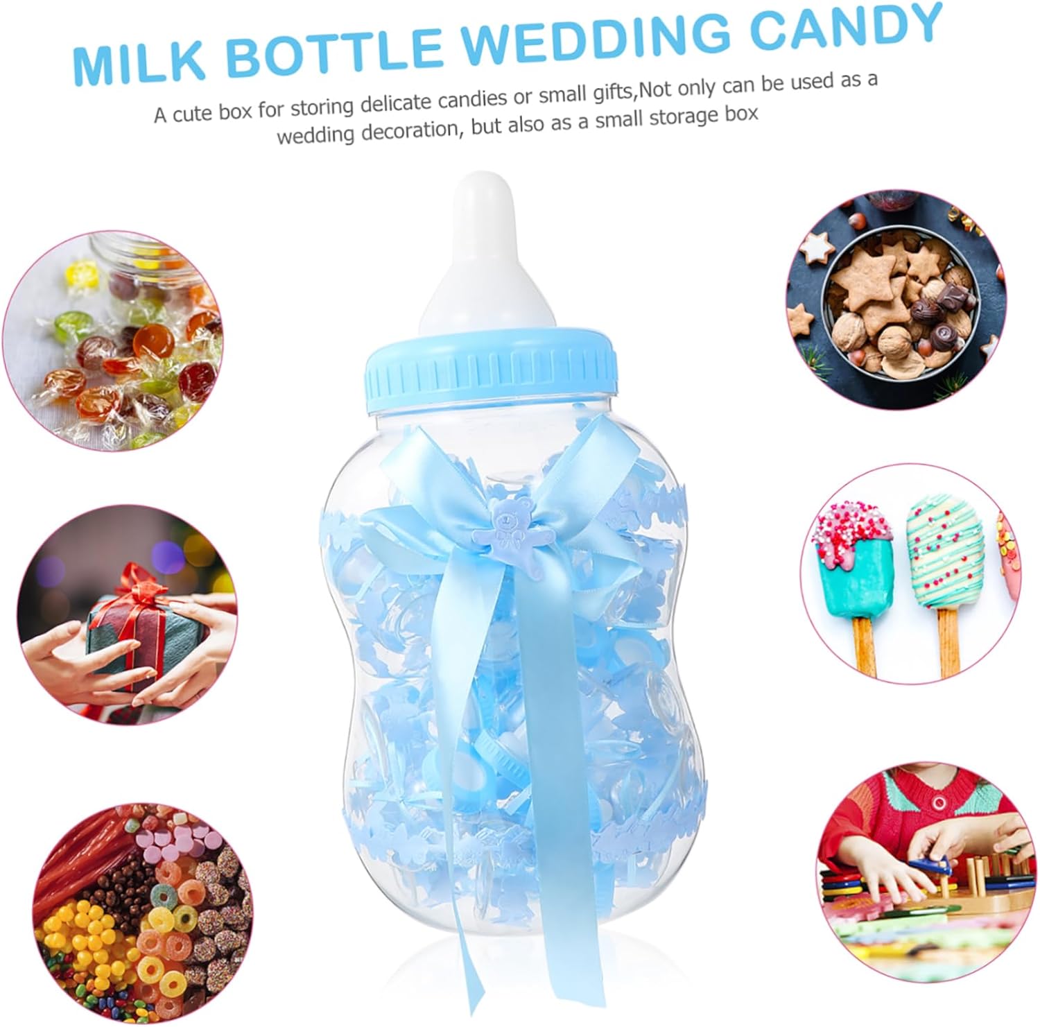 31pcs Milk Bottle Candy Server Set for Parties and Weddings