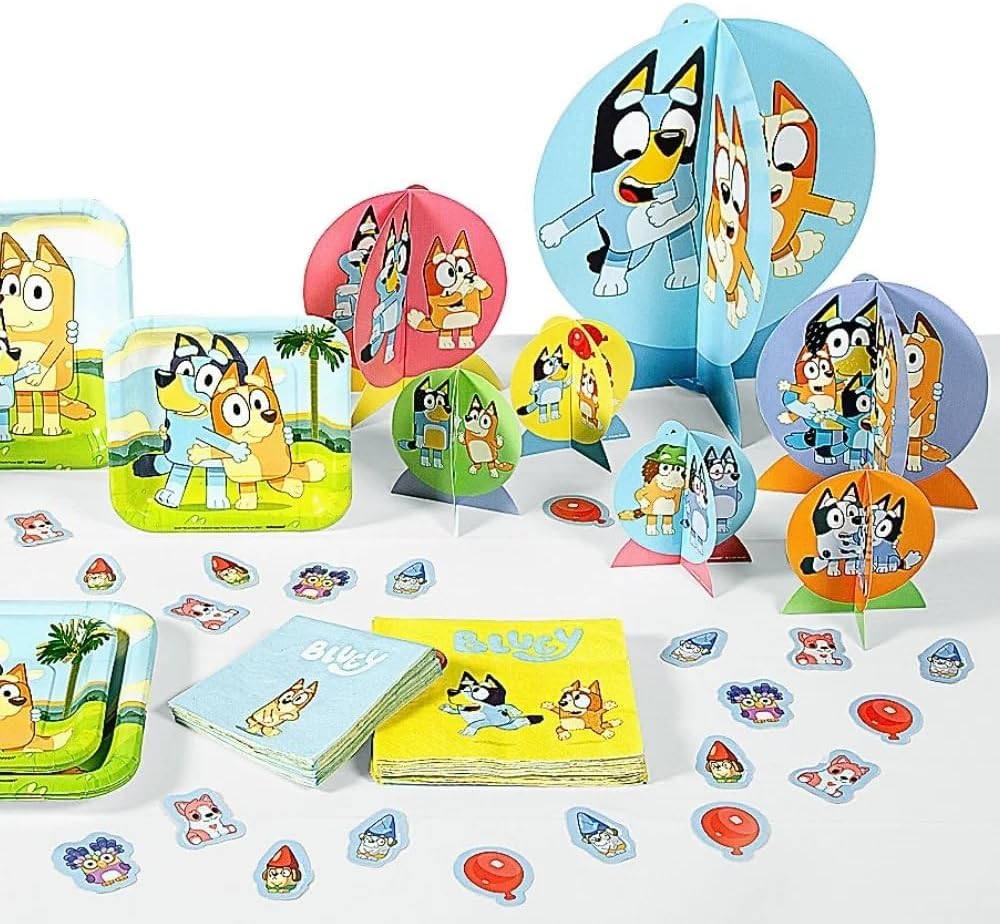 Bluey Table Centerpiece Kit 27 Piece Set