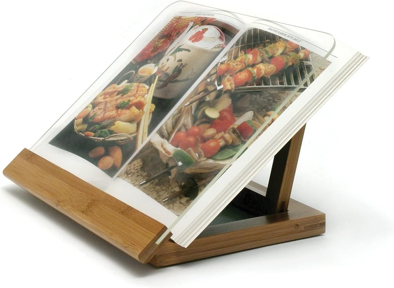 Lipper International Bamboo Wood Cookbook Stand