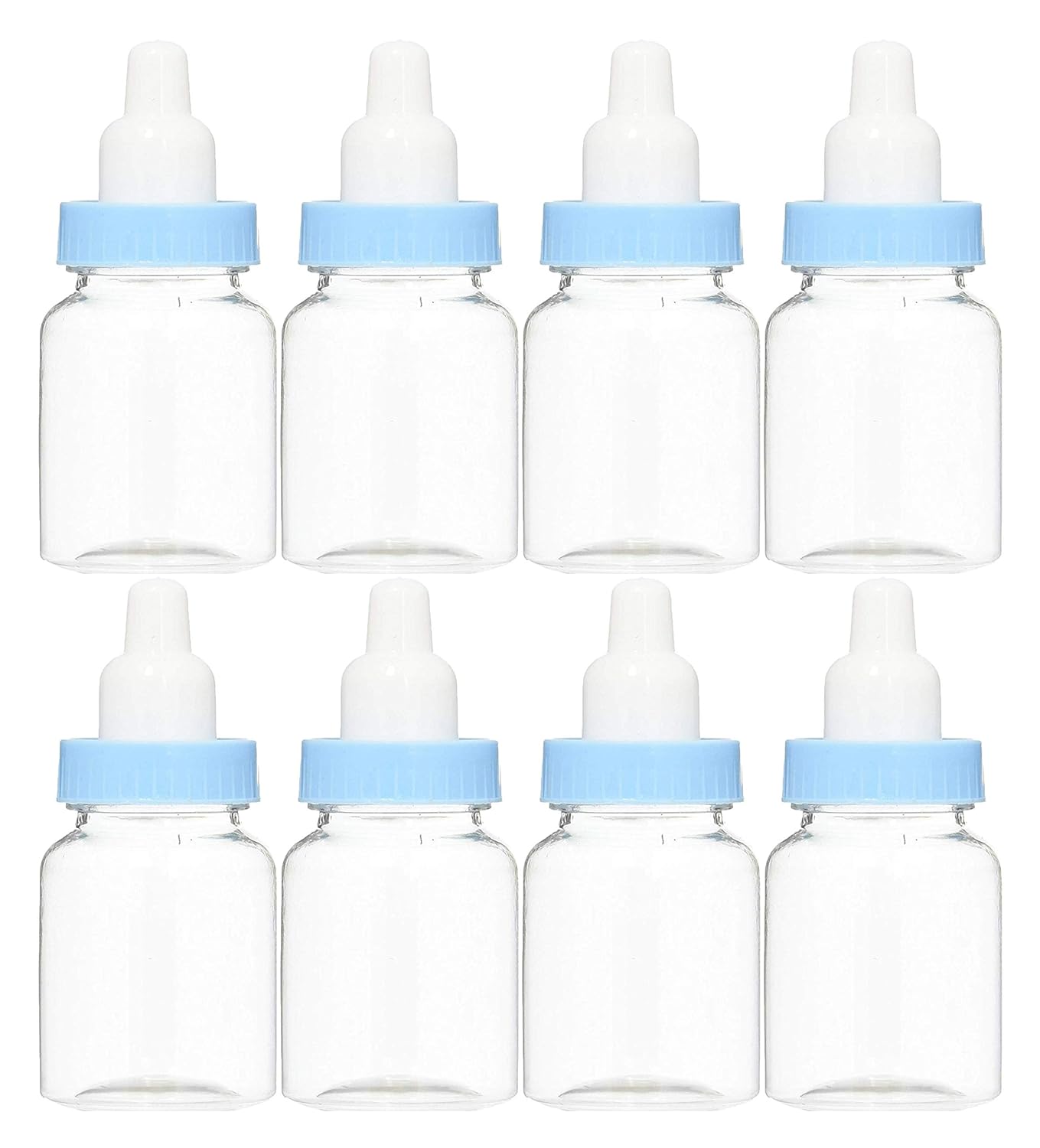 Baby Shower Favor - 36 Pack Mini Milk Bottle Blue Gift Bags
